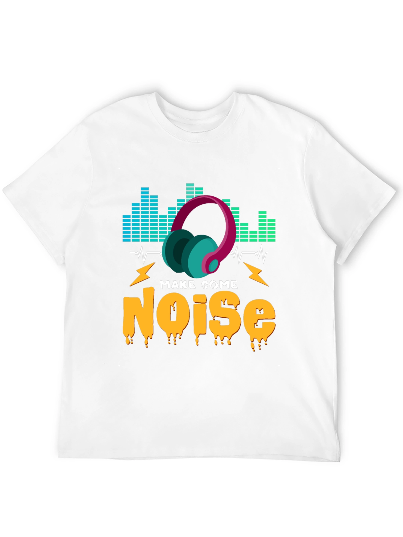 Make Some Noise Graphic T-Shirt - Music Lover Tee
