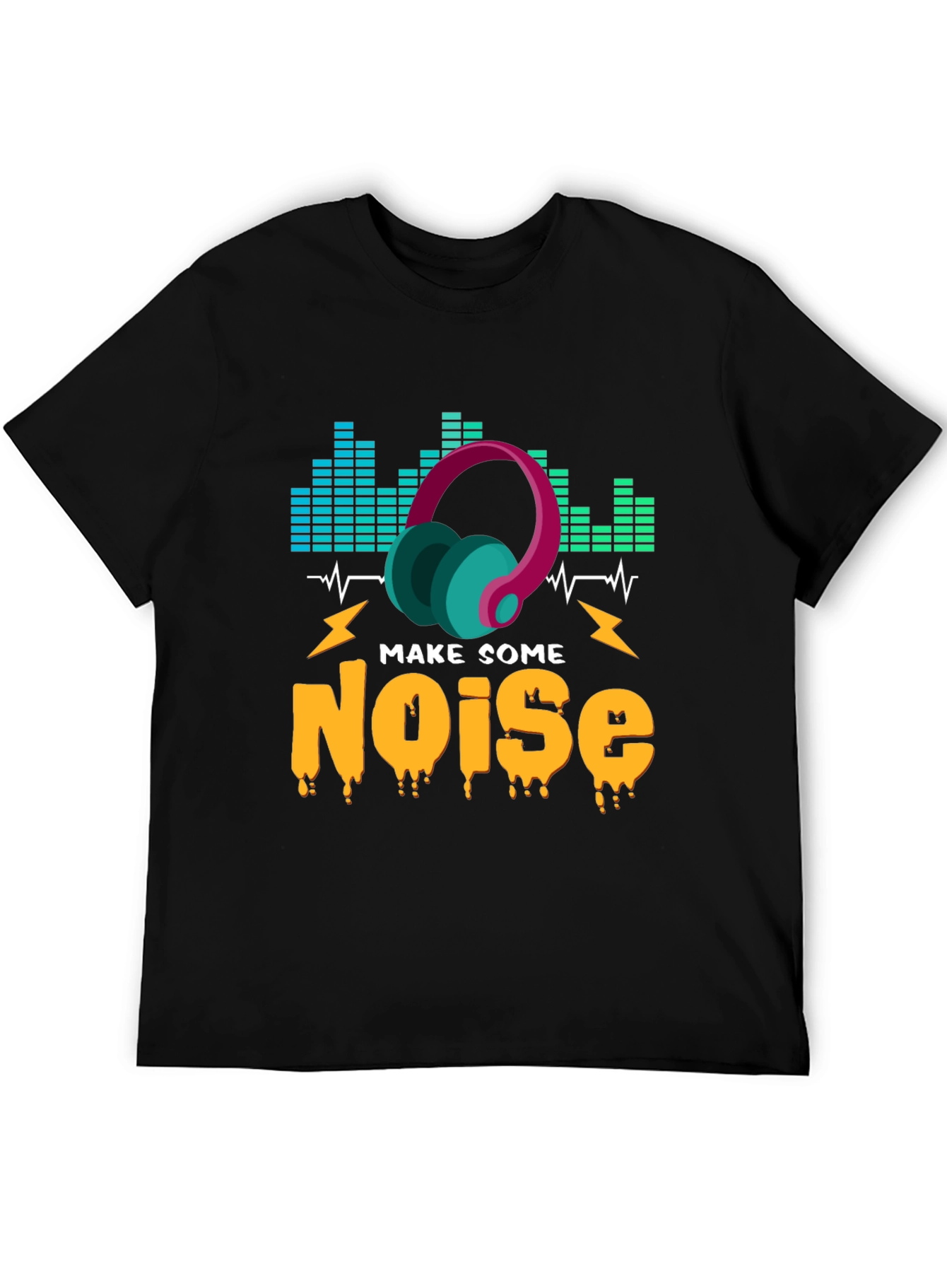 Make Some Noise Graphic T-Shirt - Music Lover Tee