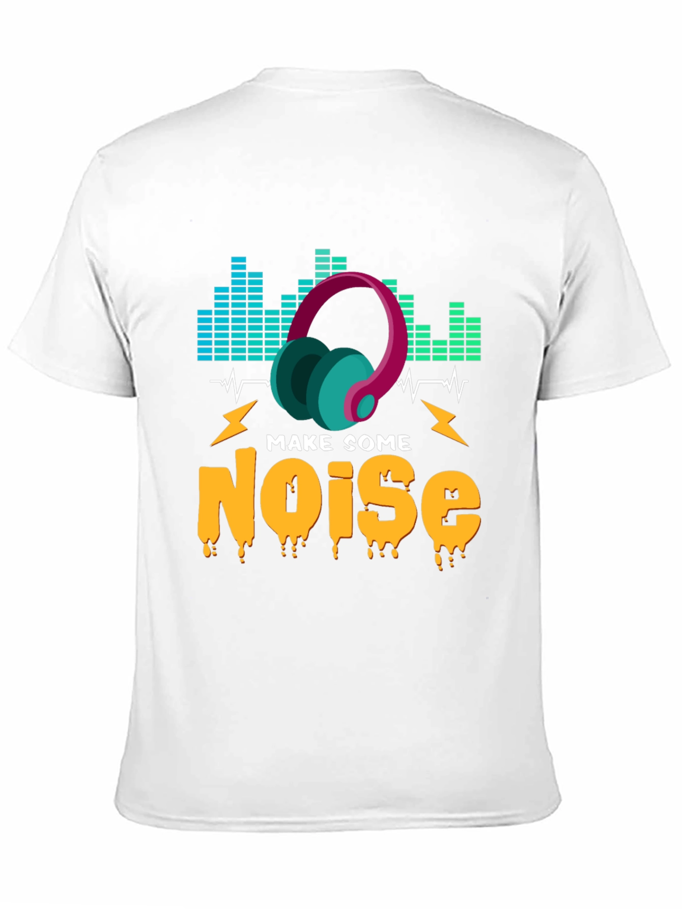 Make Some Noise Graphic T-Shirt - Music Lover Tee