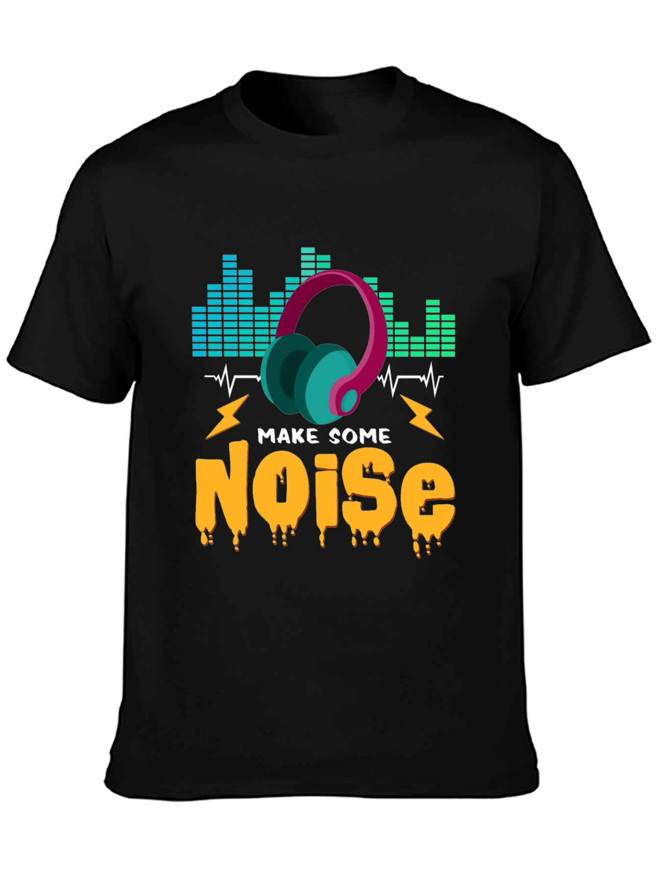 Make Some Noise Graphic T-Shirt - Music Lover Tee