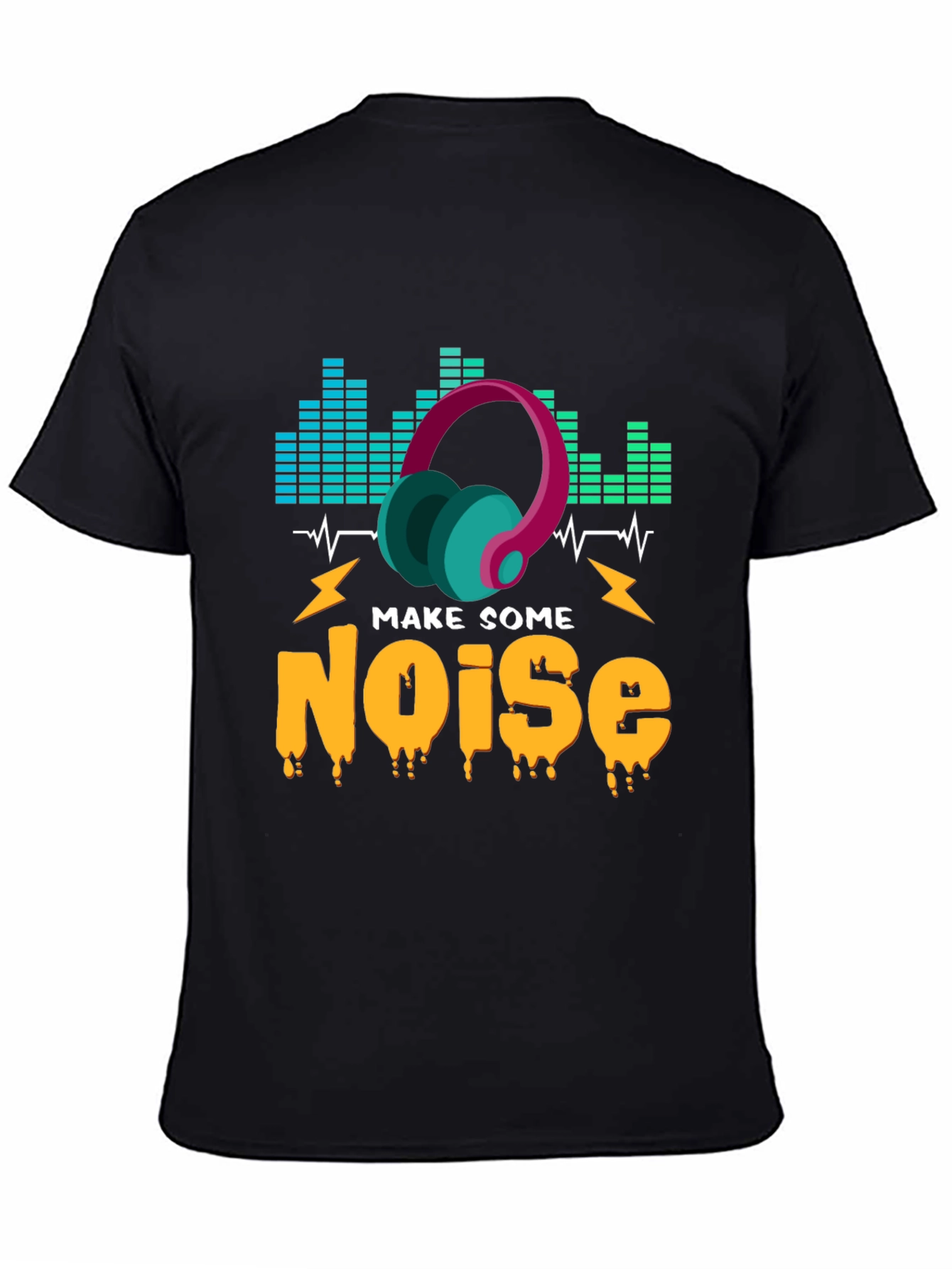 Make Some Noise Graphic T-Shirt - Music Lover Tee