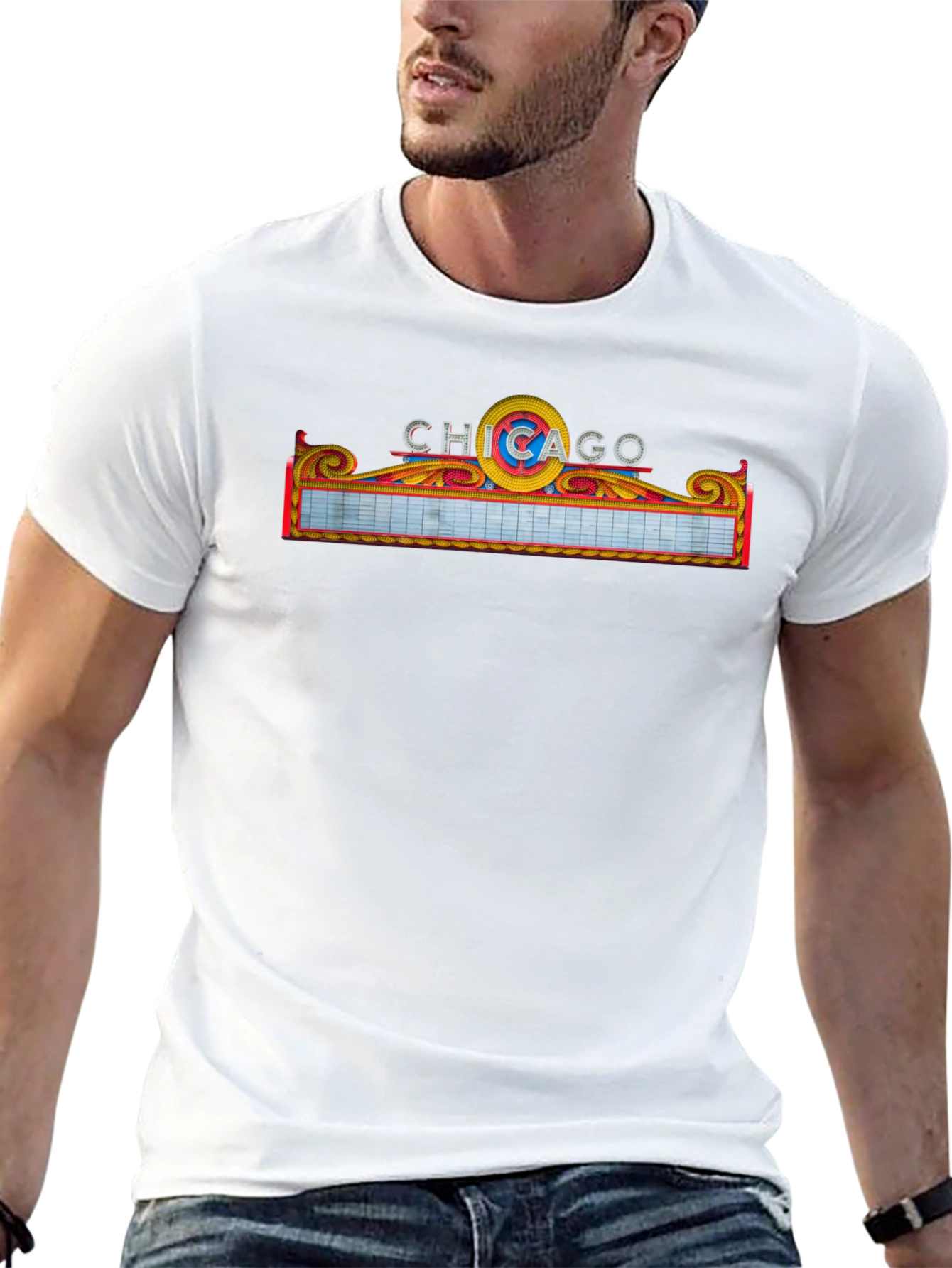 Chicago Theatre T-Shirt - Classic Marquee Design