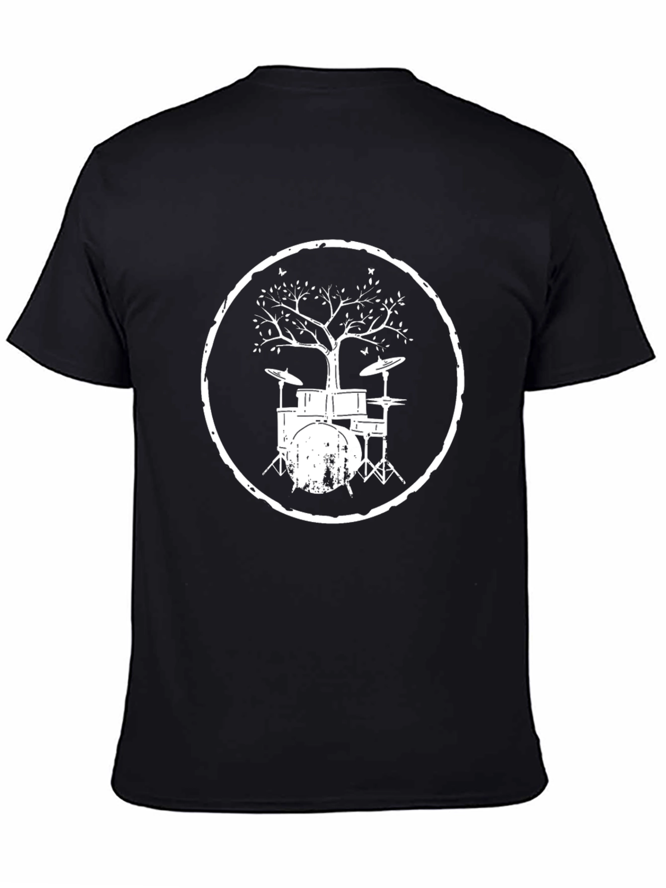 Drum Kit Tree T-Shirt - Music Lover Tee