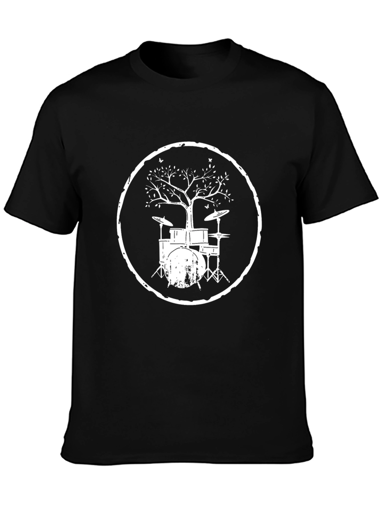 Drum Kit Tree T-Shirt - Music Lover Tee