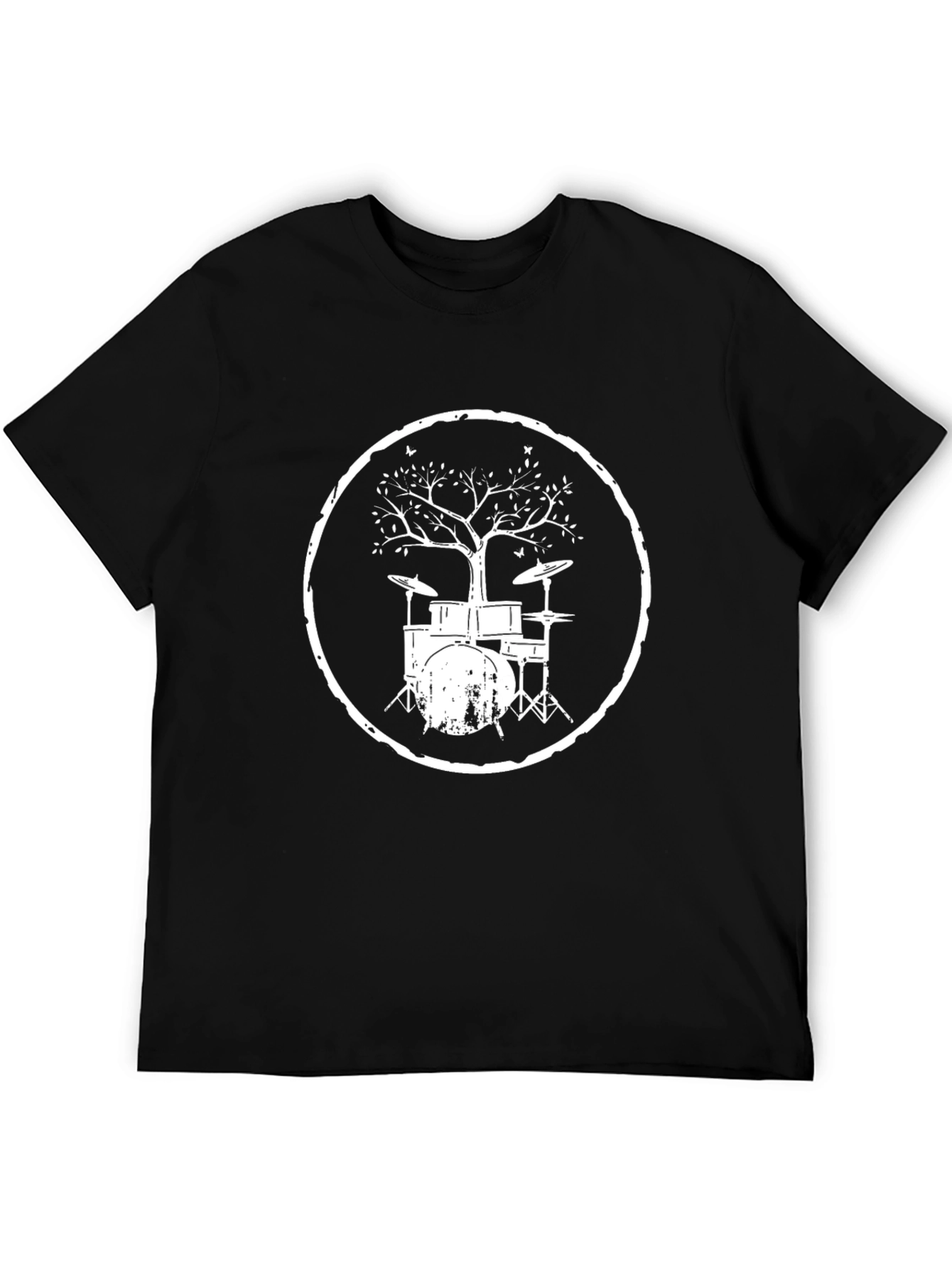 Drum Kit Tree T-Shirt - Music Lover Tee