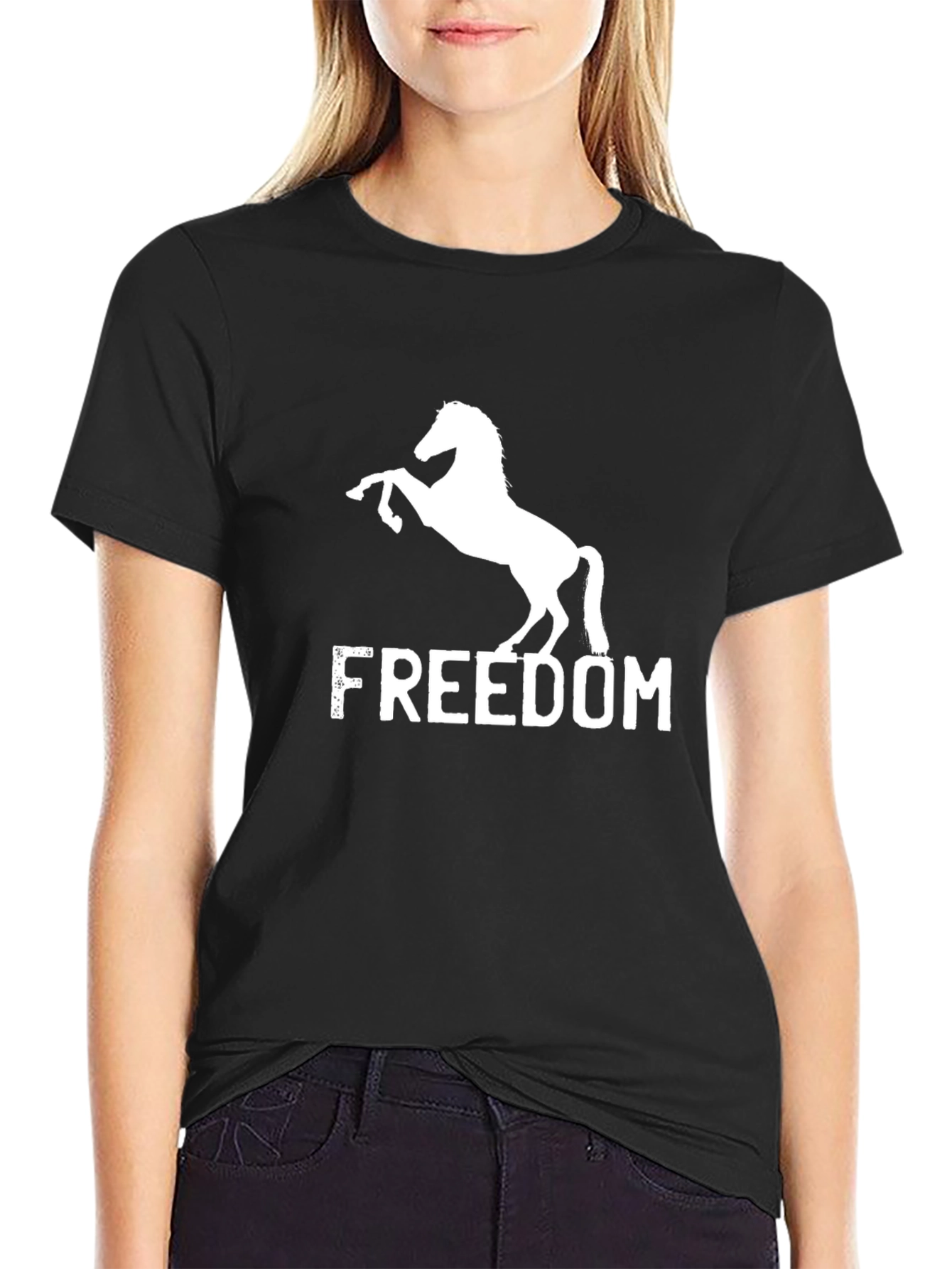 Freedom Horse Graphic Tee - Stylish Mens T-Shirt