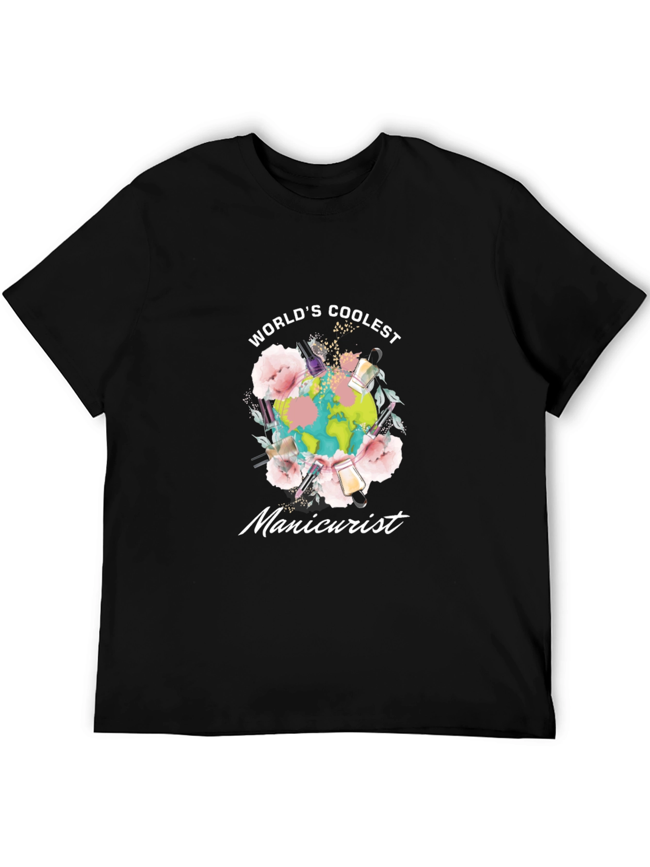 Coolest Manicurist Black T-Shirt