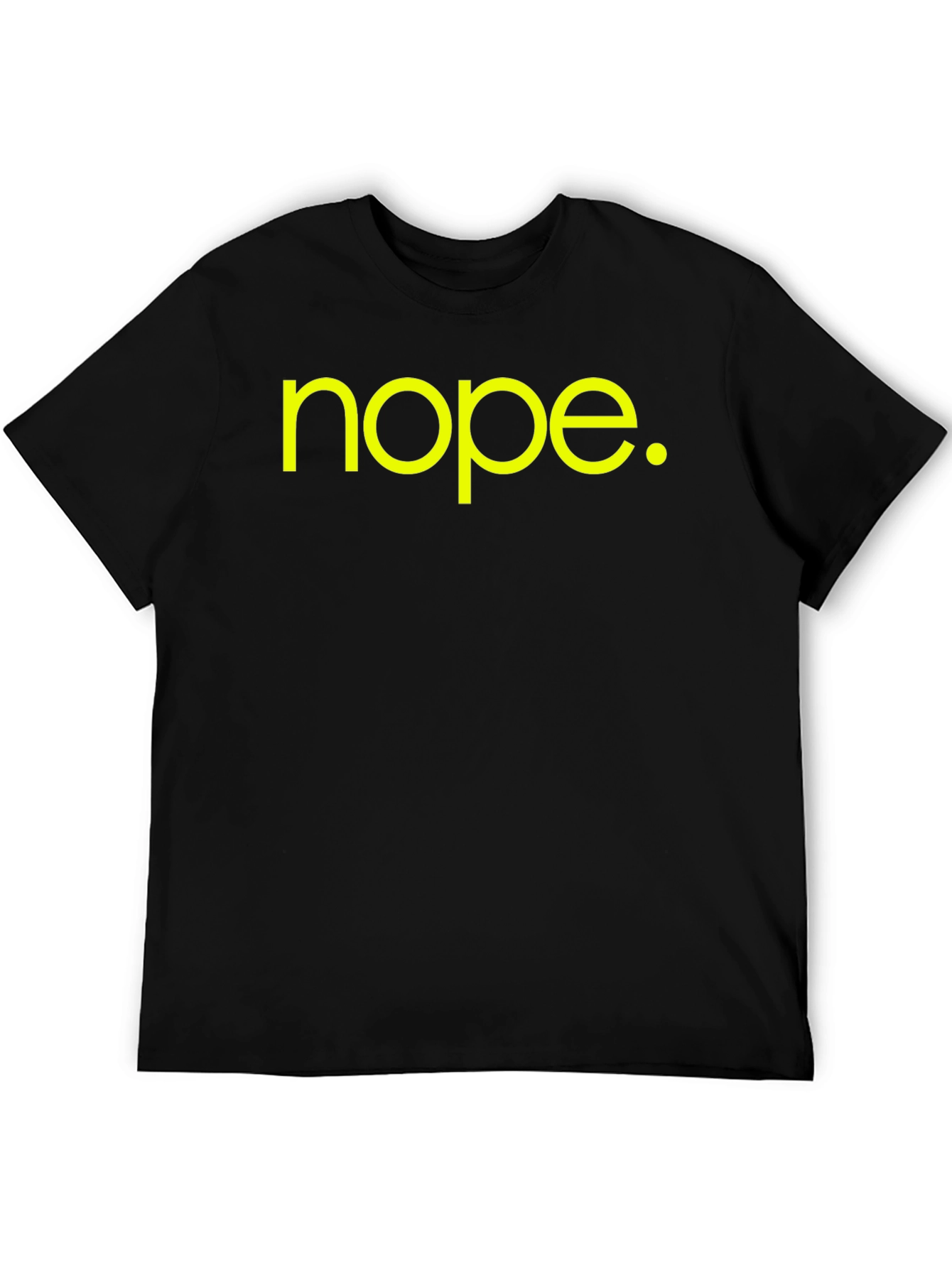Nope Graphic Tee - Black Cotton T-Shirt