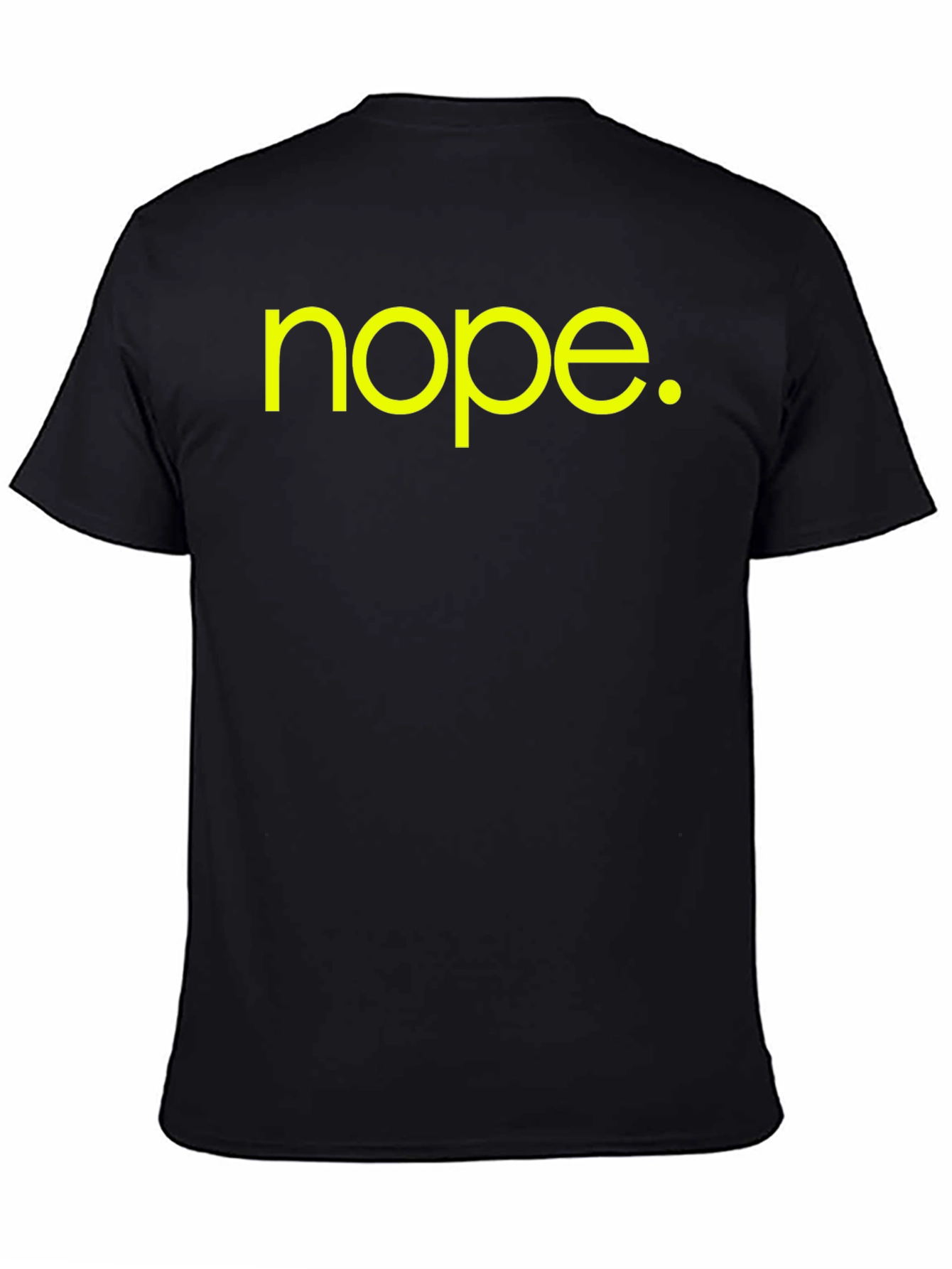 Nope Graphic Tee - Black Cotton T-Shirt