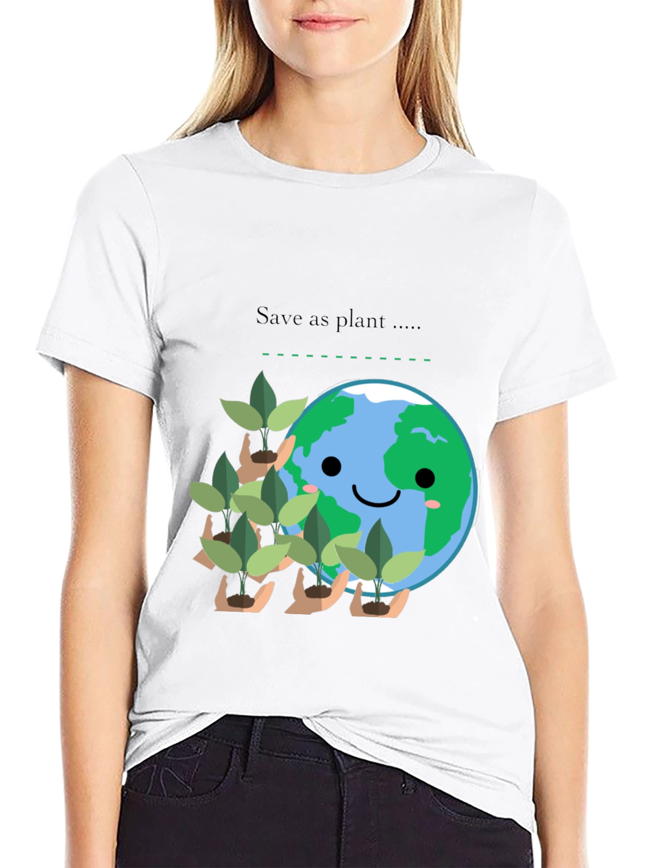 Eco-Friendly Save as Plant Graphic Tee
