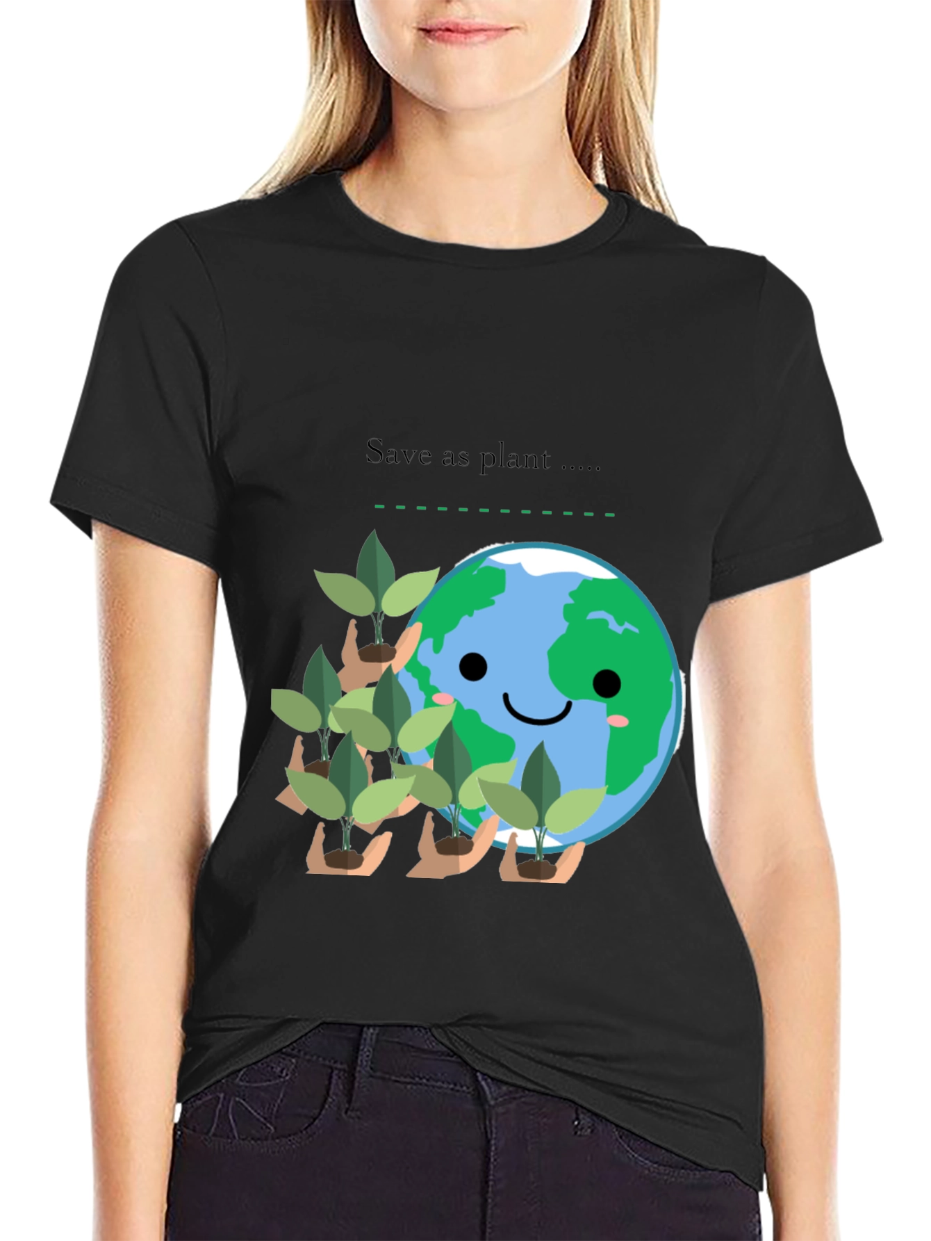 Eco-Friendly Save as Plant Graphic Tee