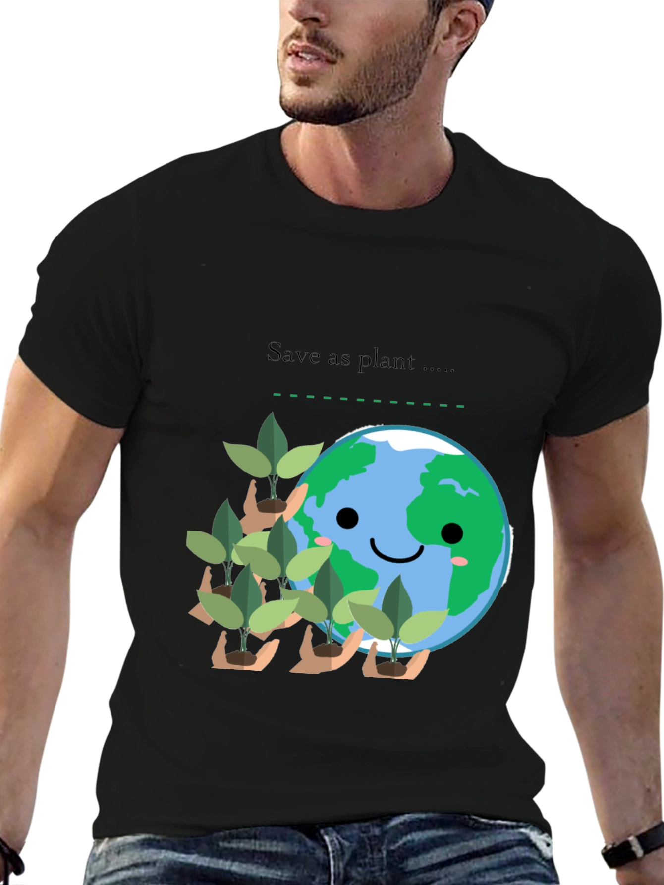 Eco-Friendly Save as Plant Graphic Tee