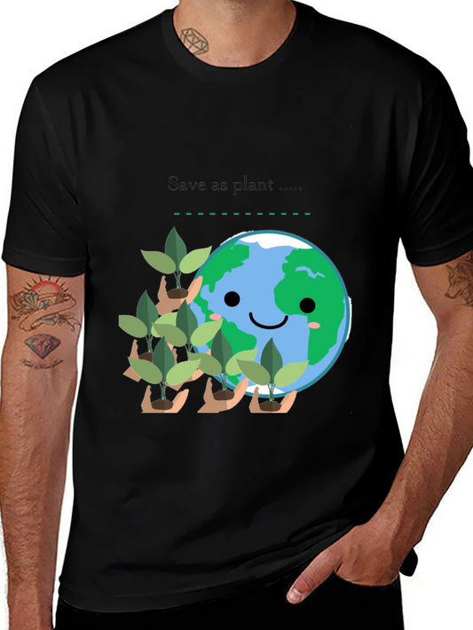 Eco-Friendly Save as Plant Graphic Tee