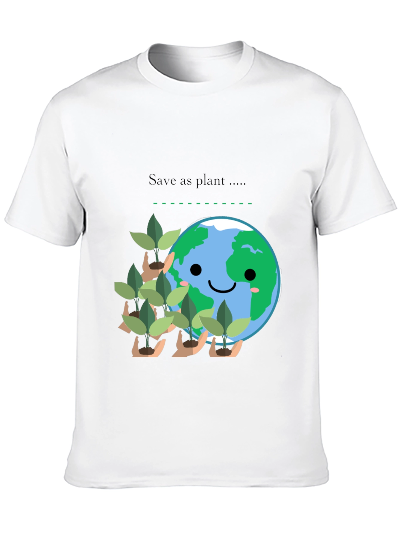 Eco-Friendly Save as Plant Graphic Tee