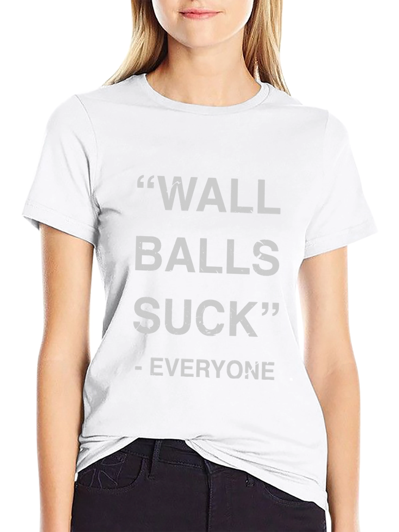Wall Balls Suck - Funny Graphic T-Shirt