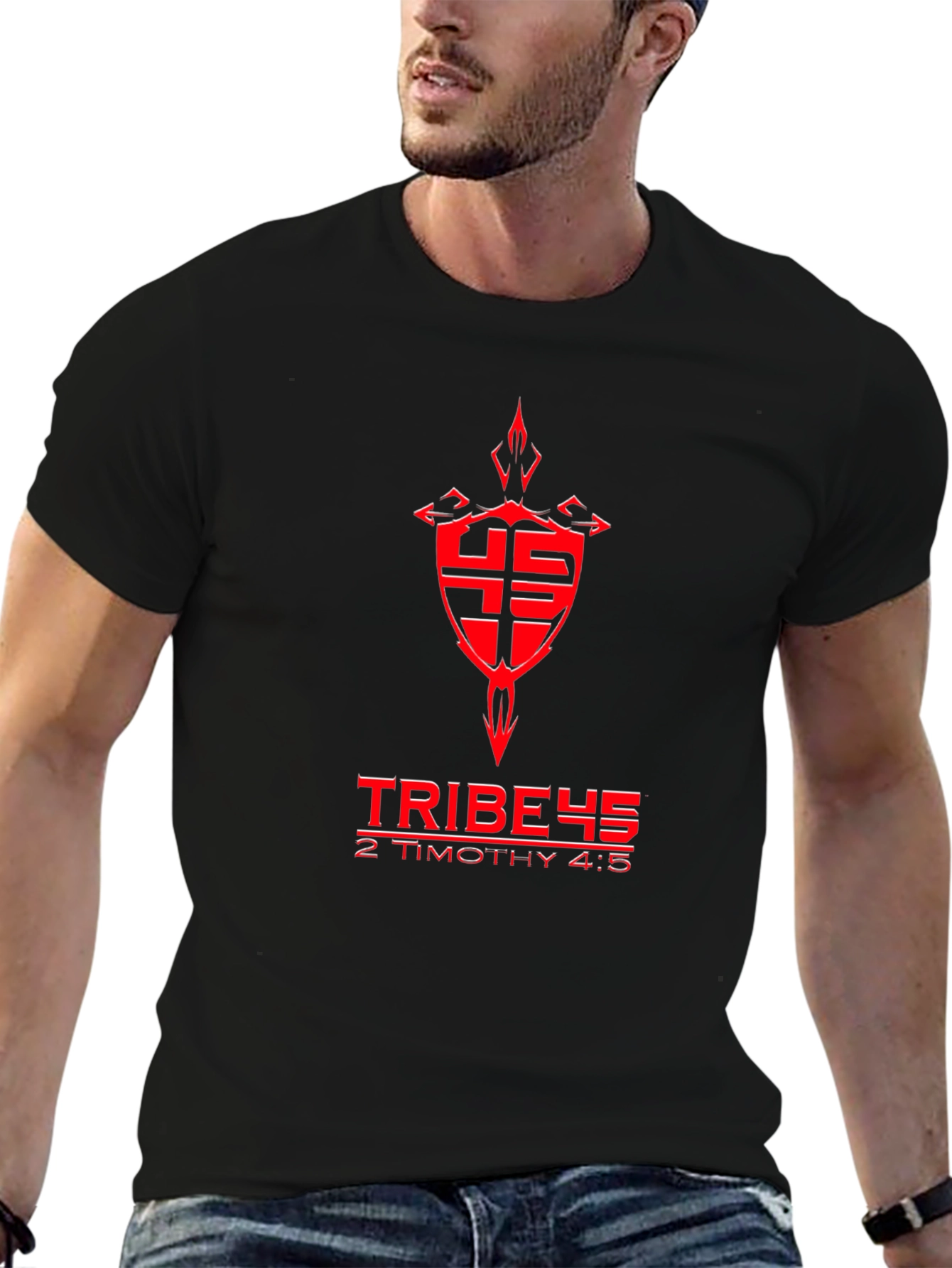 Tribe 45 T-Shirt - 2 Timothy 4:5 Graphic Tee