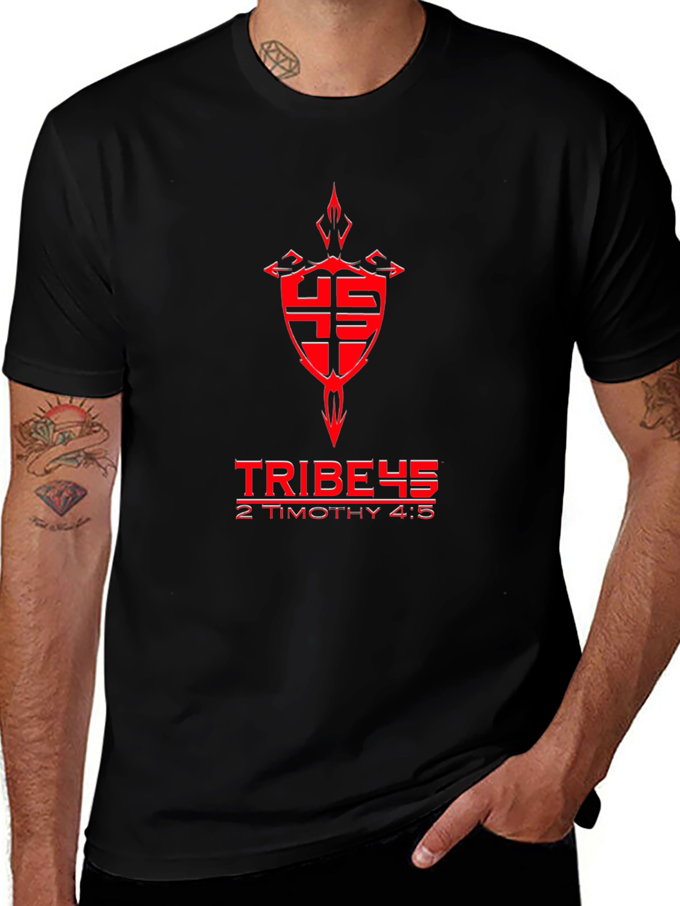 Tribe 45 T-Shirt - 2 Timothy 4:5 Graphic Tee