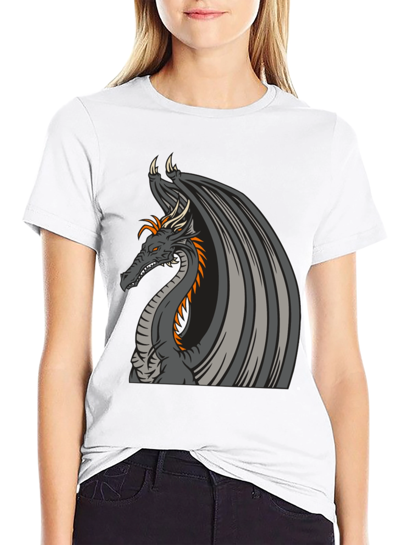 Dragon Graphic Tee - Black