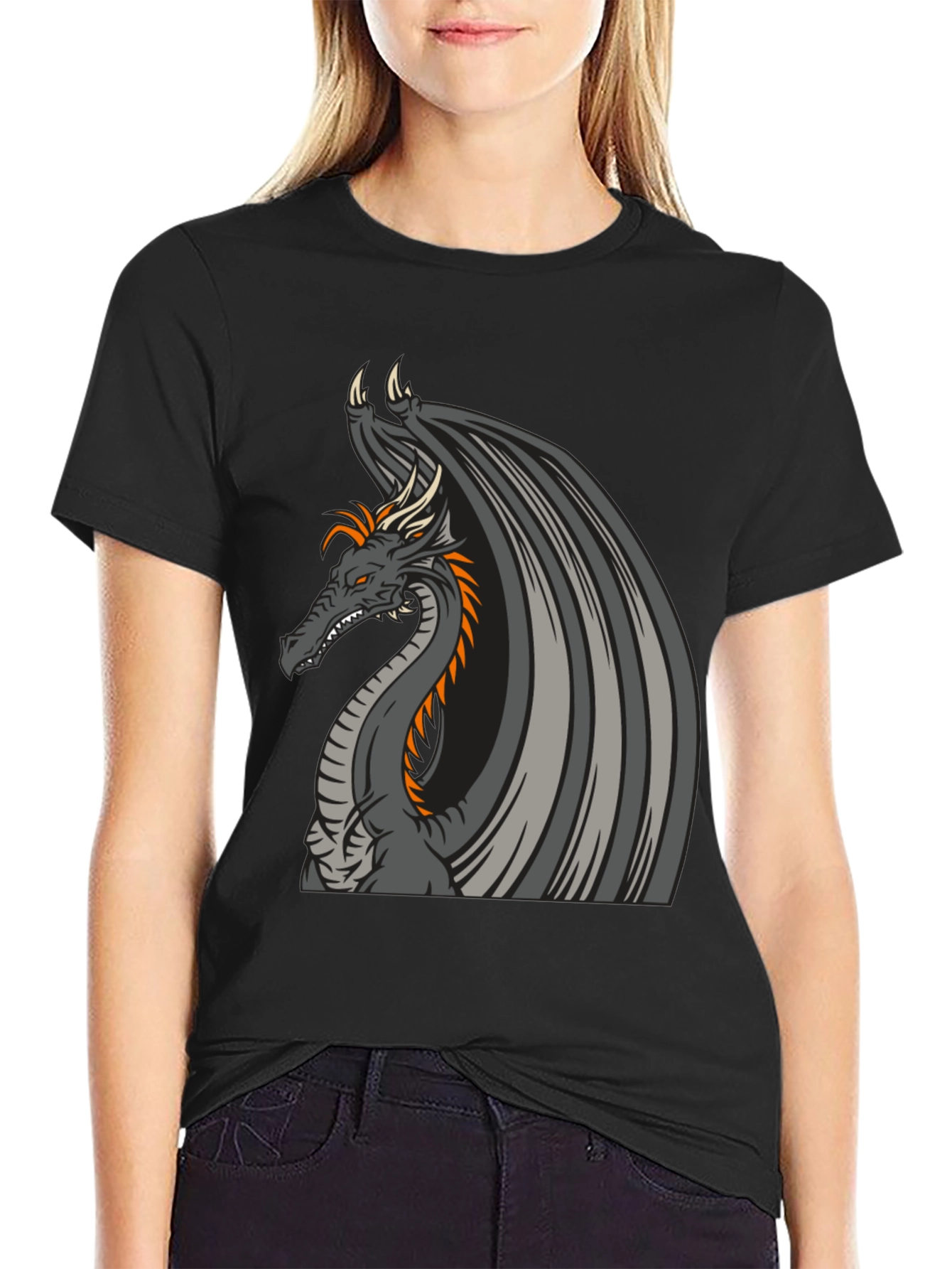 Dragon Graphic Tee - Black
