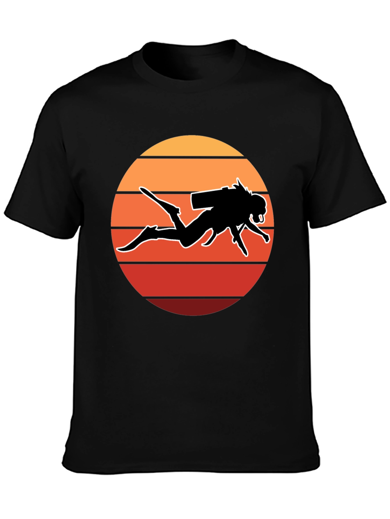 Diver Sunset T-Shirt - Scuba Diving Tee