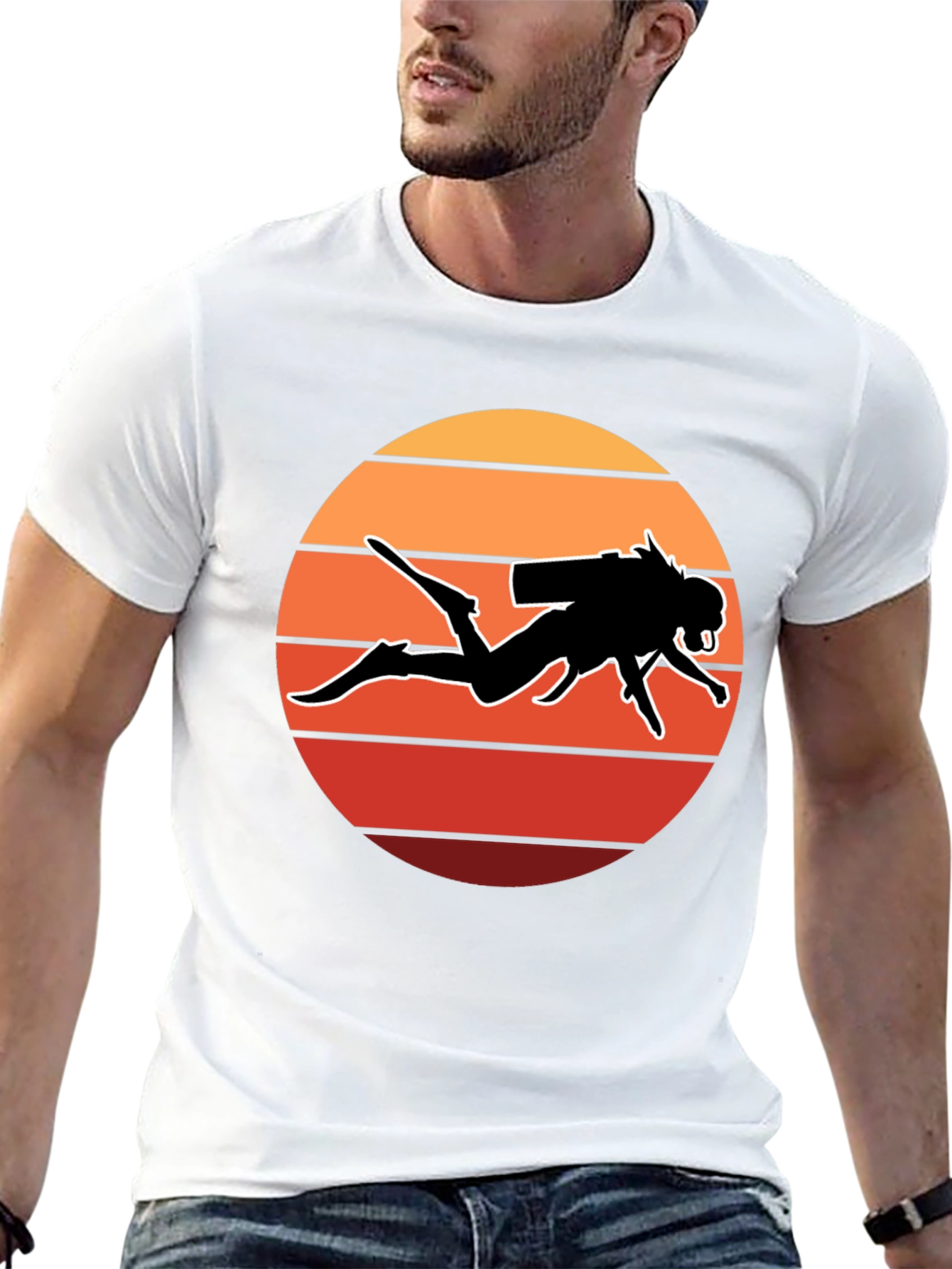 Diver Sunset T-Shirt - Scuba Diving Tee
