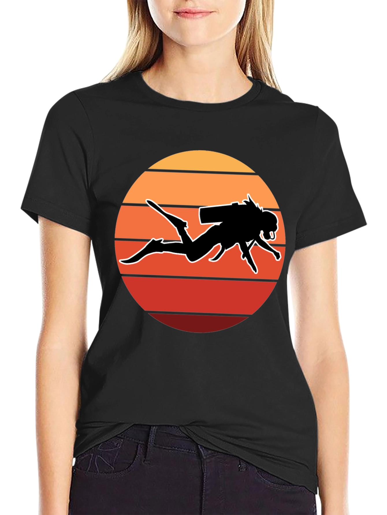 Diver Sunset T-Shirt - Scuba Diving Tee