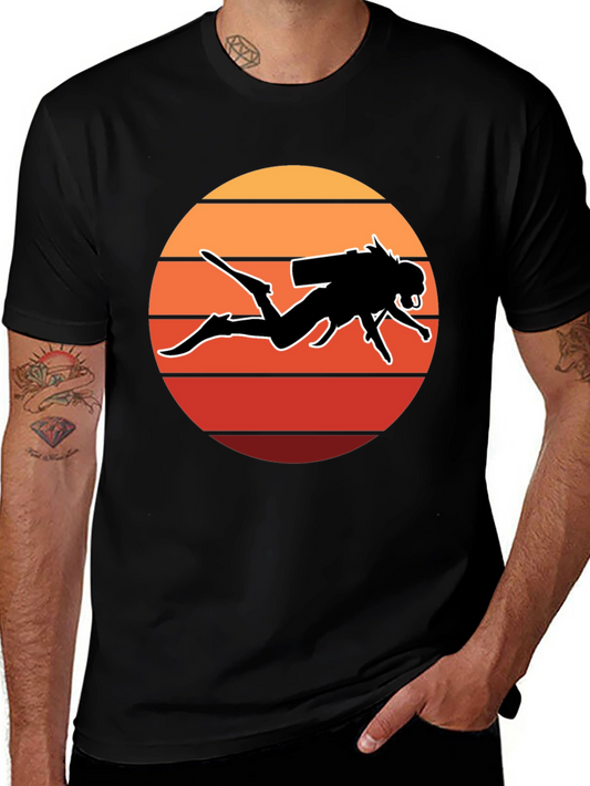Diver Sunset T-Shirt - Scuba Diving Tee