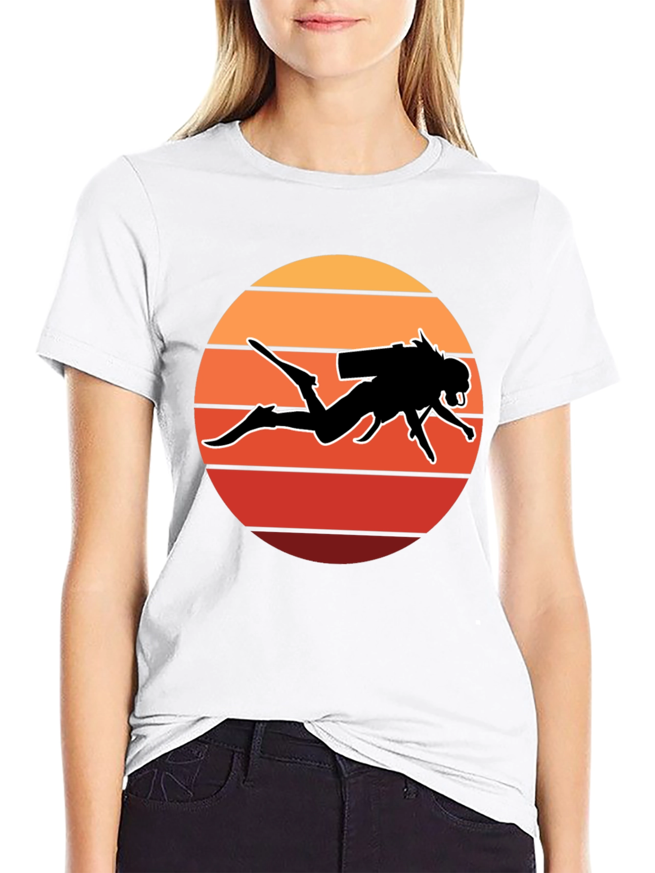 Diver Sunset T-Shirt - Scuba Diving Tee