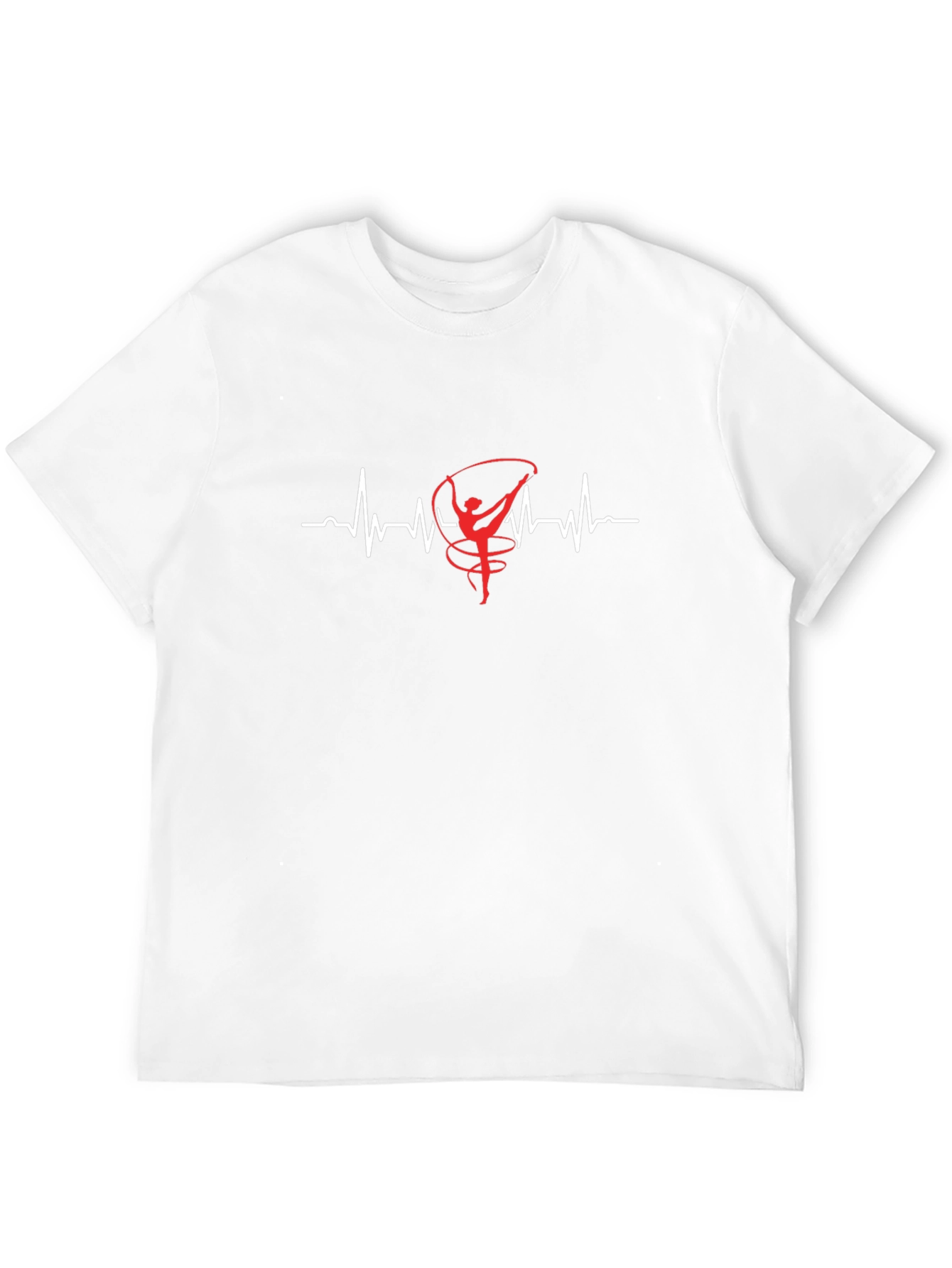 Gymnastics Heartbeat T-Shirt - Rhythmic Dance Tee