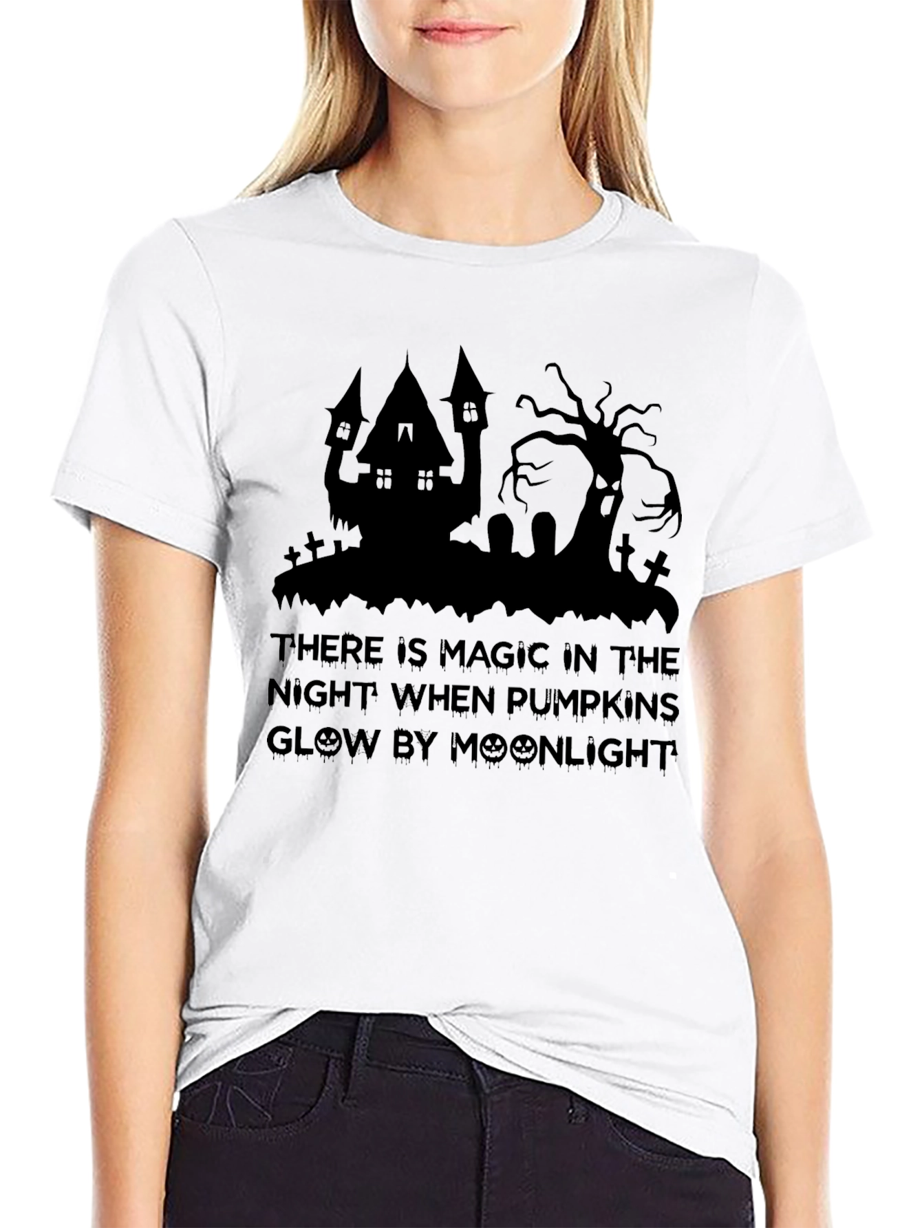 Halloween Moonlight Magic Graphic T-Shirt