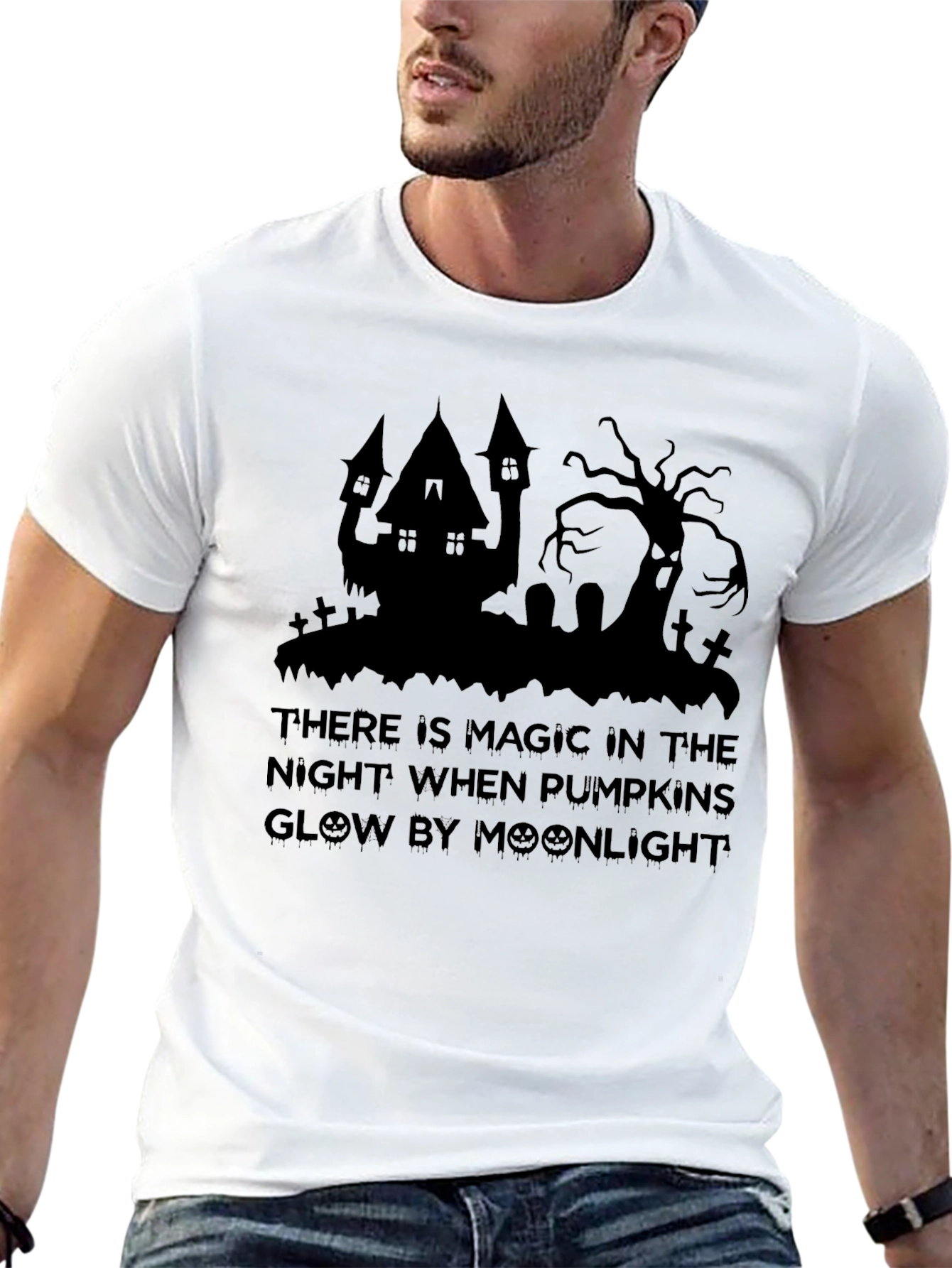 Halloween Moonlight Magic Graphic T-Shirt