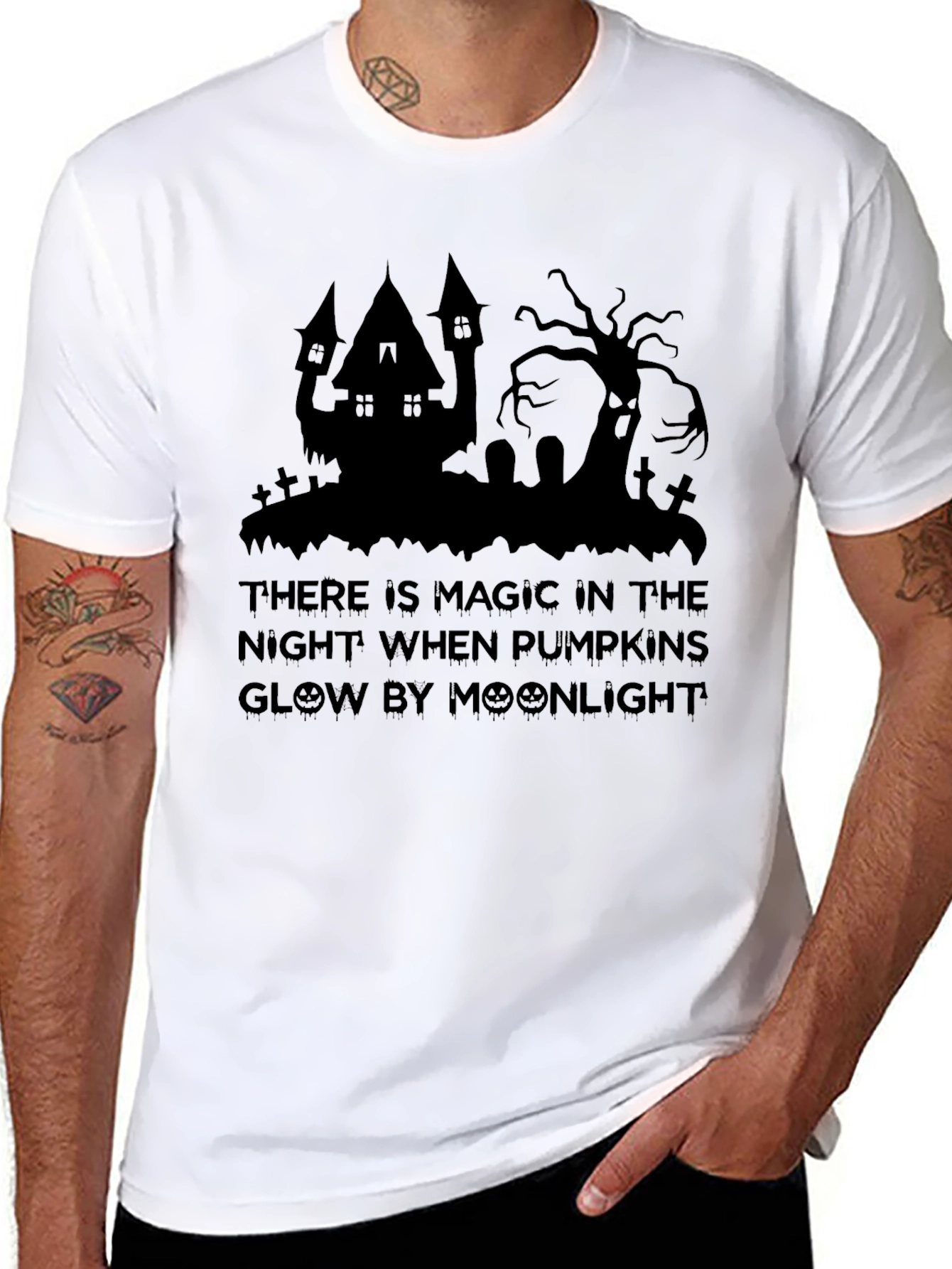 Halloween Moonlight Magic Graphic T-Shirt