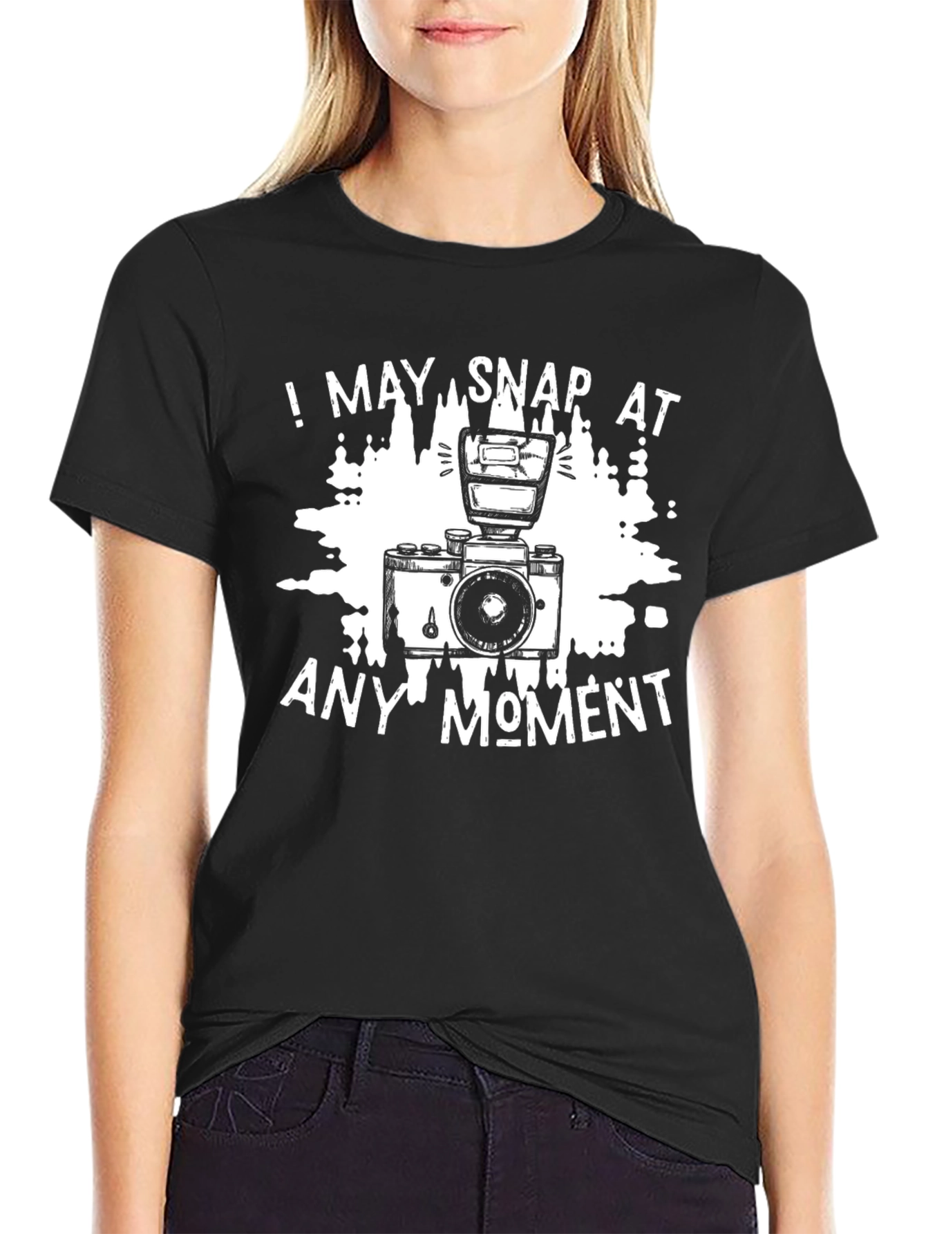 Snap At Any Moment Camera Graphic Tee