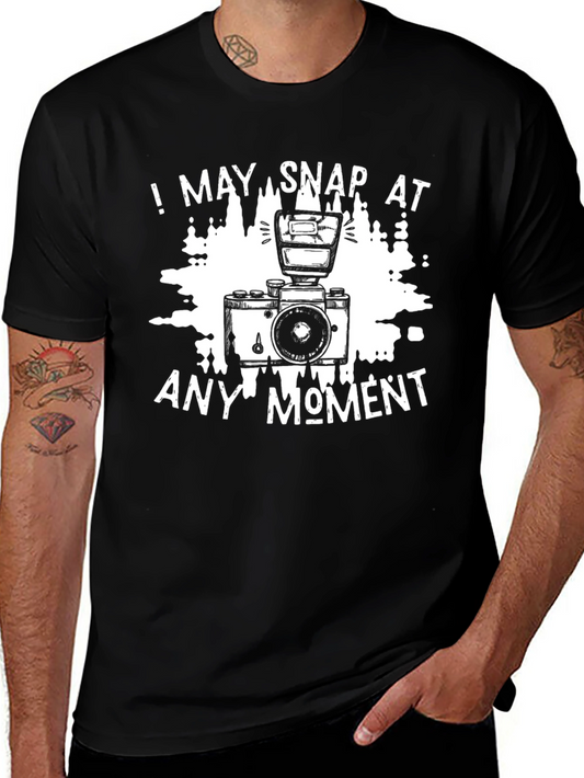 Snap At Any Moment Camera Graphic Tee