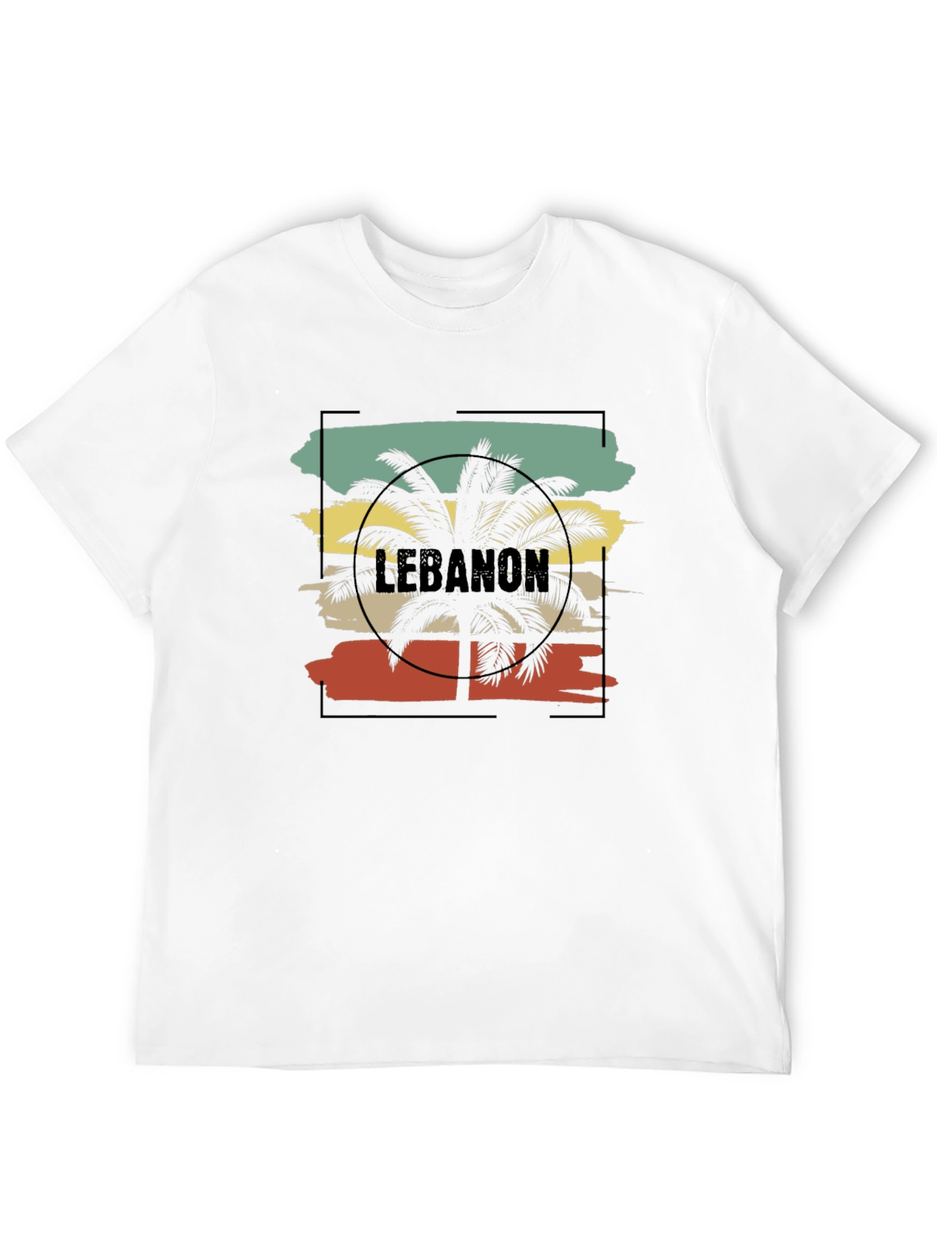 Lebanon Palm Tree Graphic T-Shirt