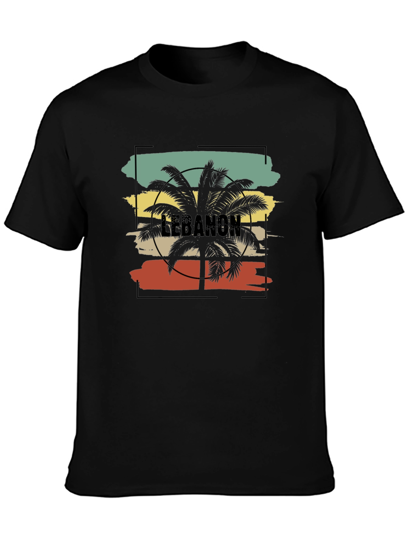 Lebanon Palm Tree Graphic T-Shirt