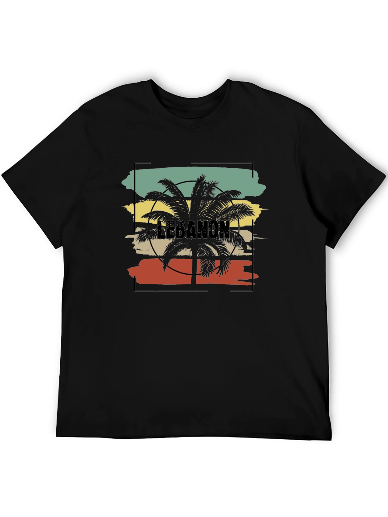Lebanon Palm Tree Graphic T-Shirt