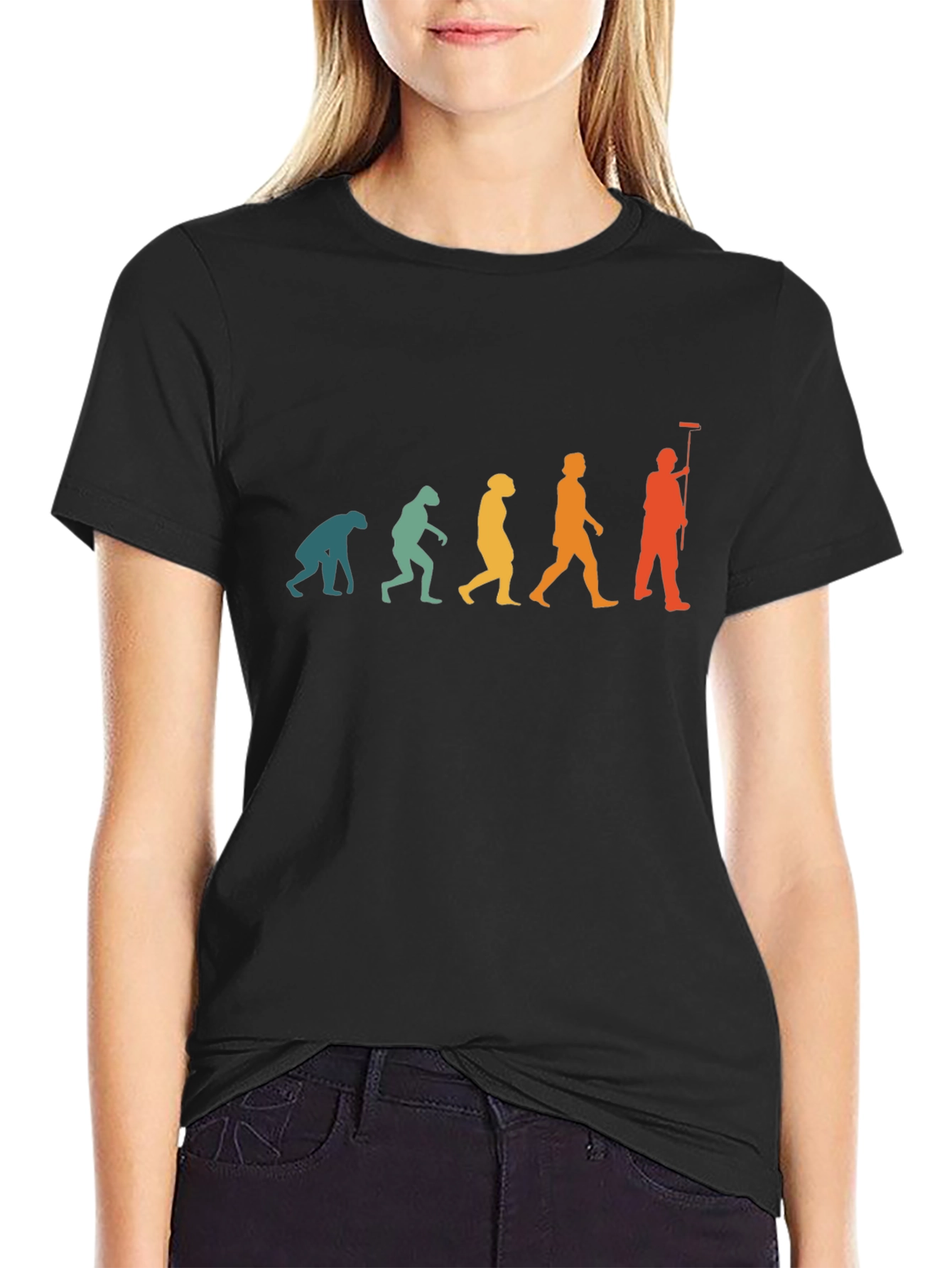 Evolution of a Painter T-Shirt - Black