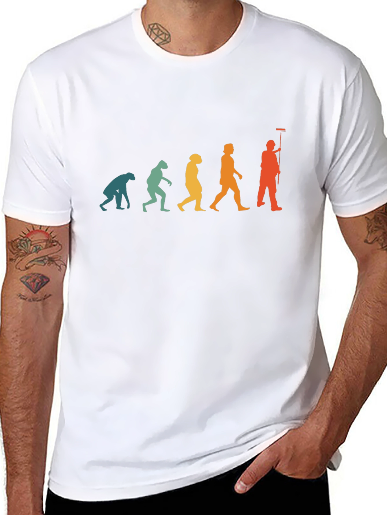 Evolution of a Painter T-Shirt - Black