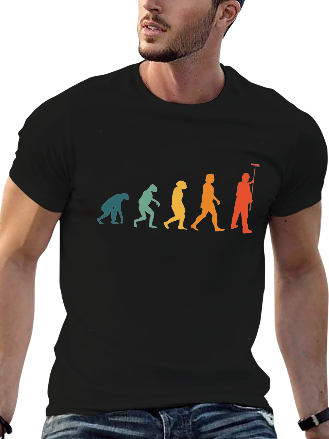 Evolution of a Painter T-Shirt - Black