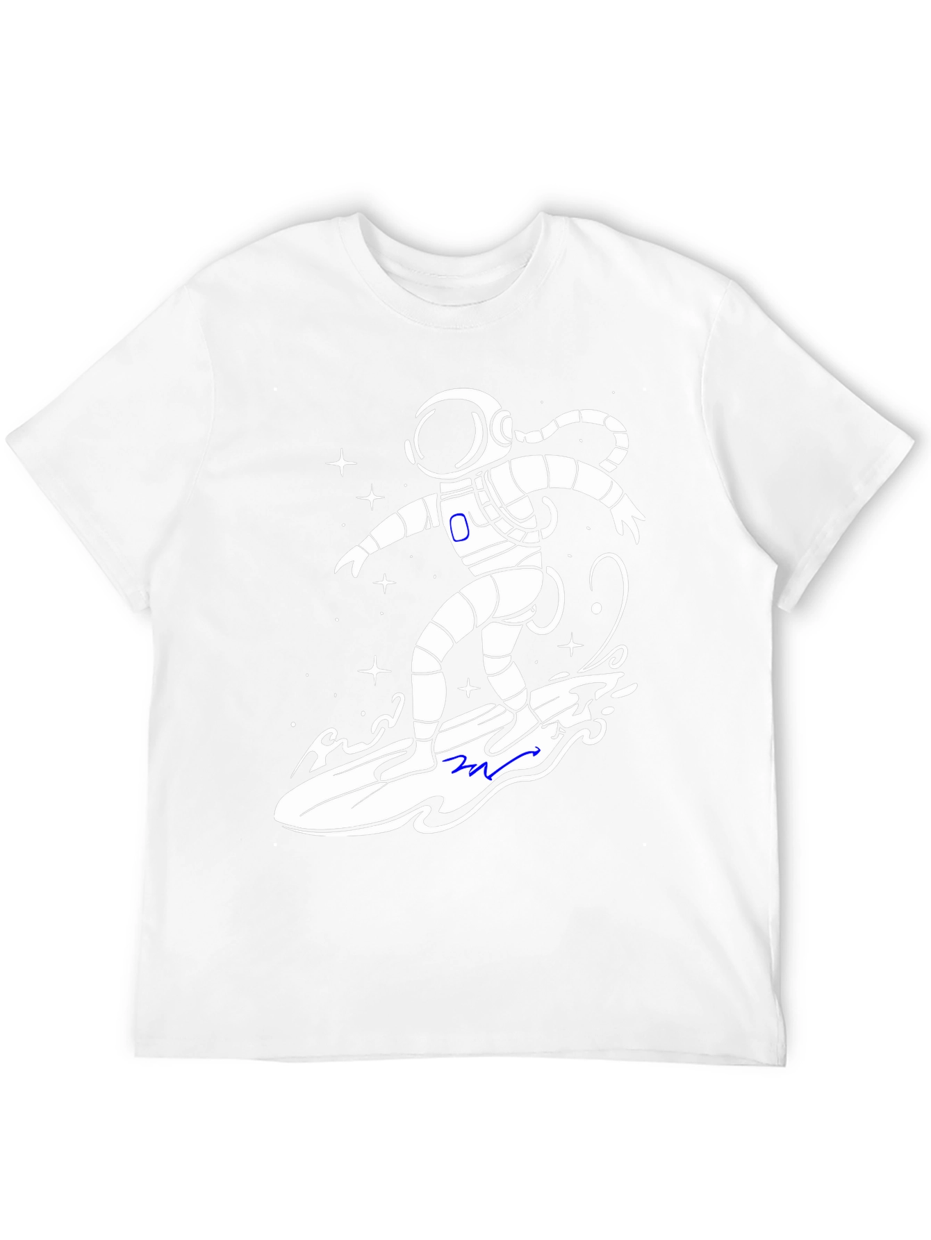 Astronaut Surfer T-Shirt - Galaxy Vibes!