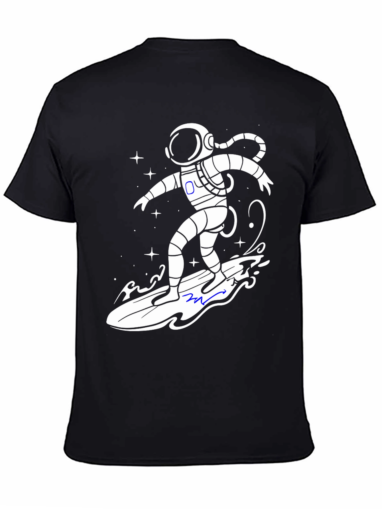 Astronaut Surfer T-Shirt - Galaxy Vibes!