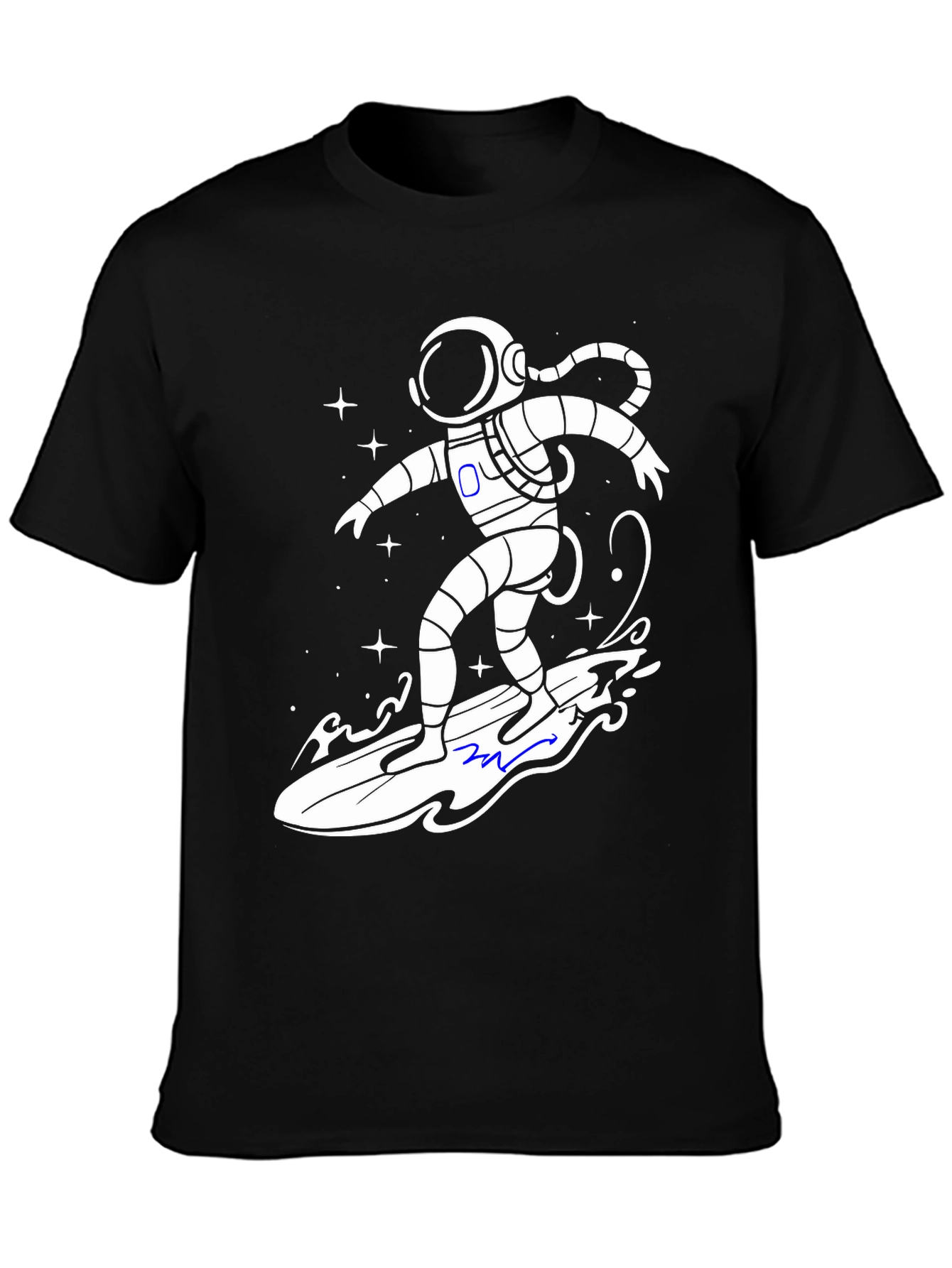 Astronaut Surfer T-Shirt - Galaxy Vibes!