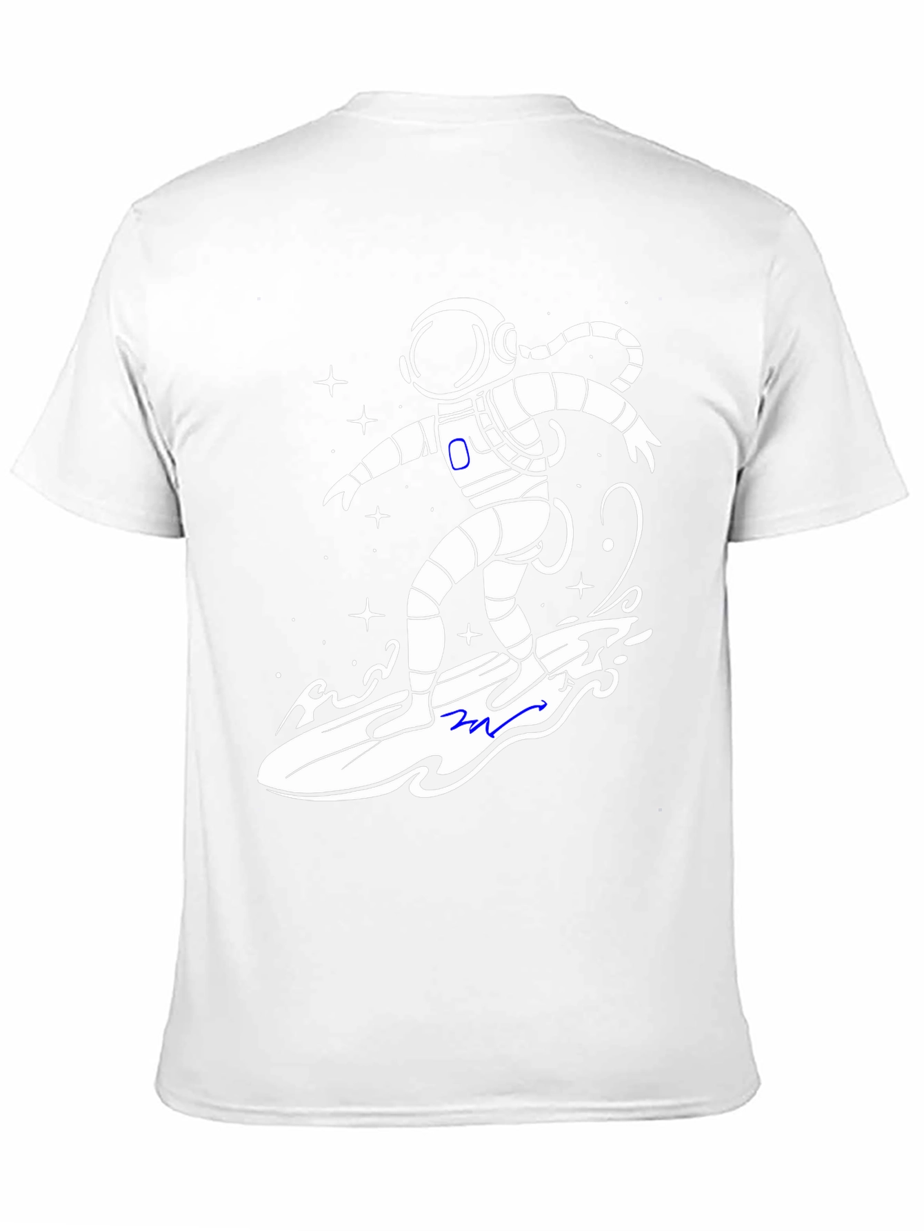 Astronaut Surfer T-Shirt - Galaxy Vibes!