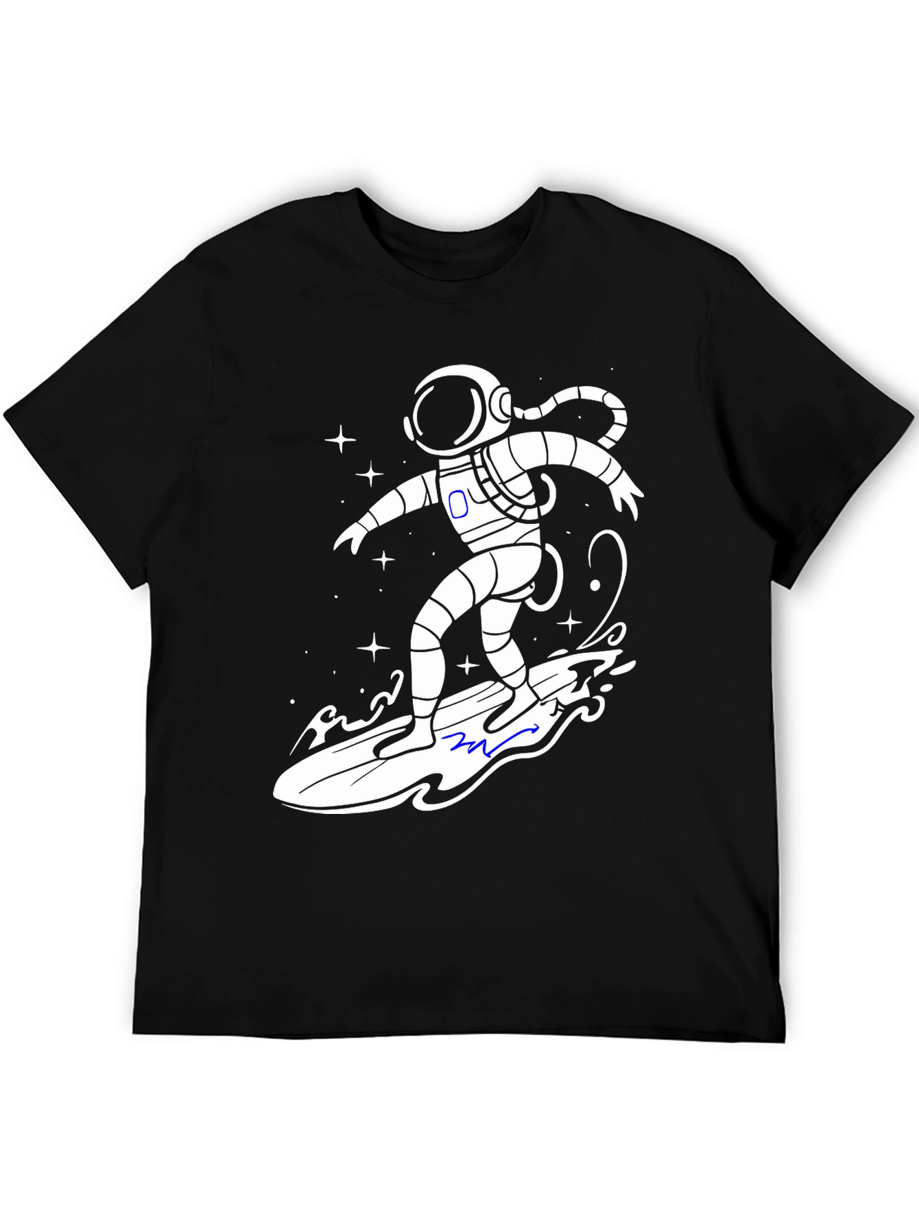 Astronaut Surfer T-Shirt - Galaxy Vibes!