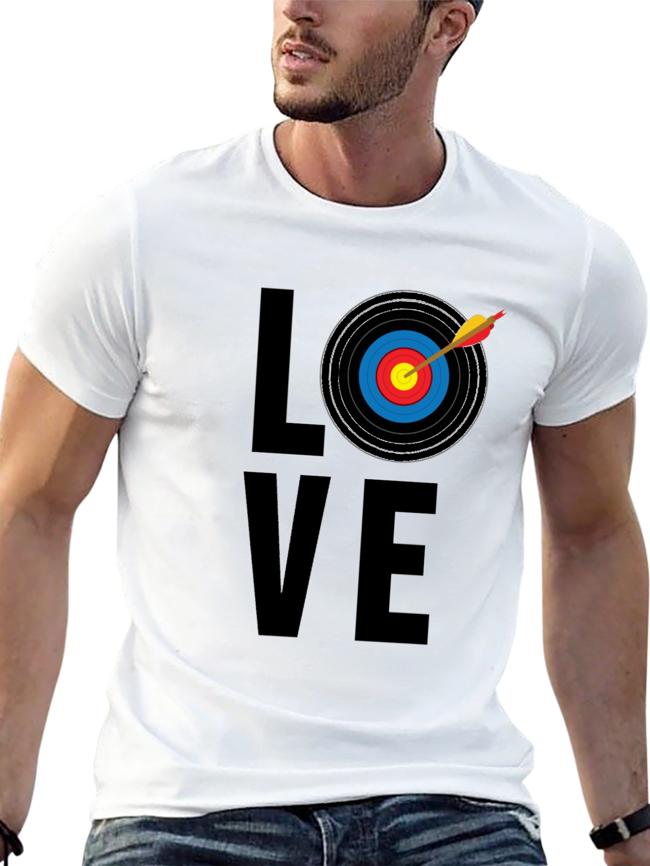 Archery LOVE T-Shirt - Black Graphic Tee