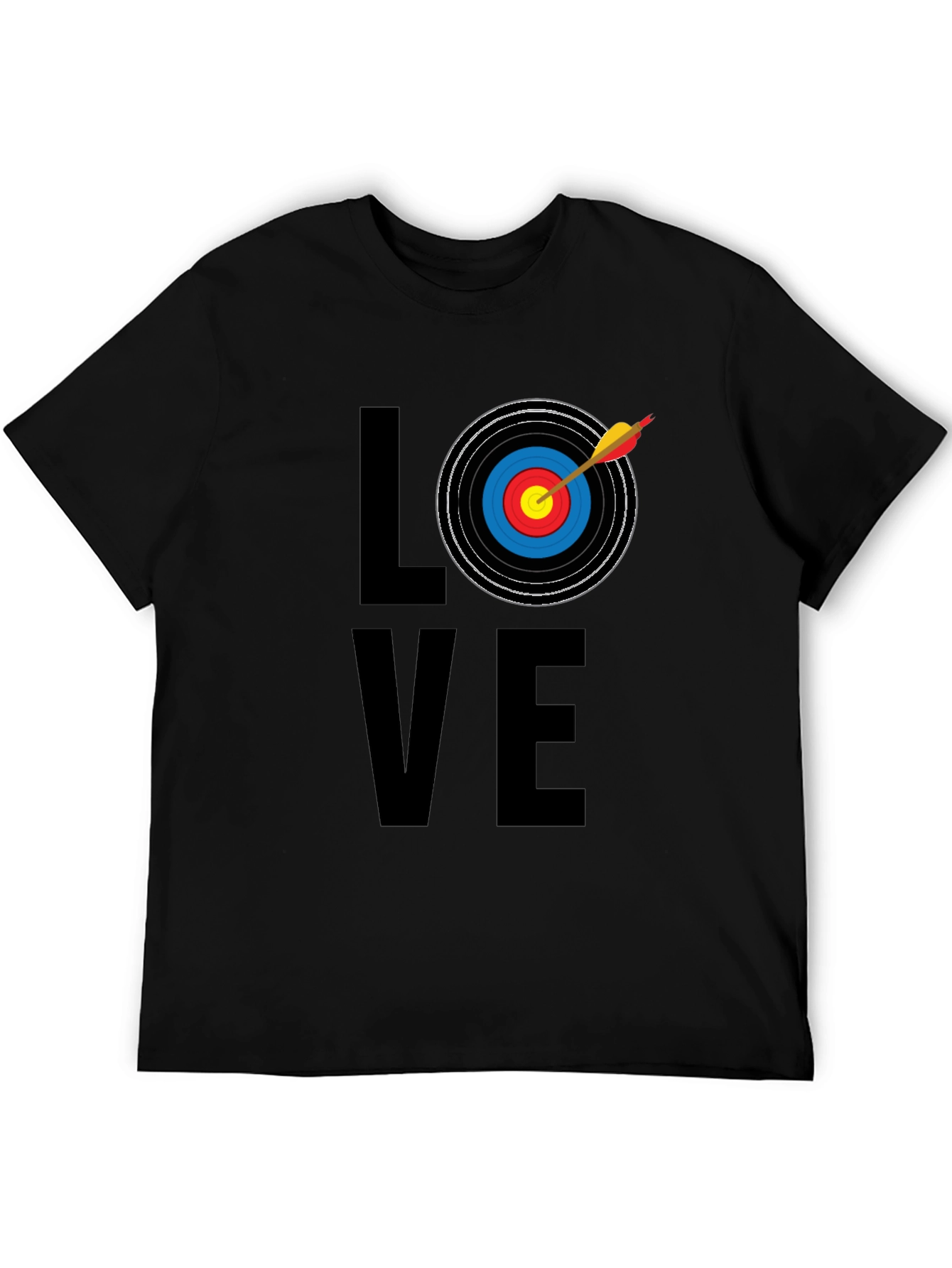 Archery LOVE T-Shirt - Black Graphic Tee