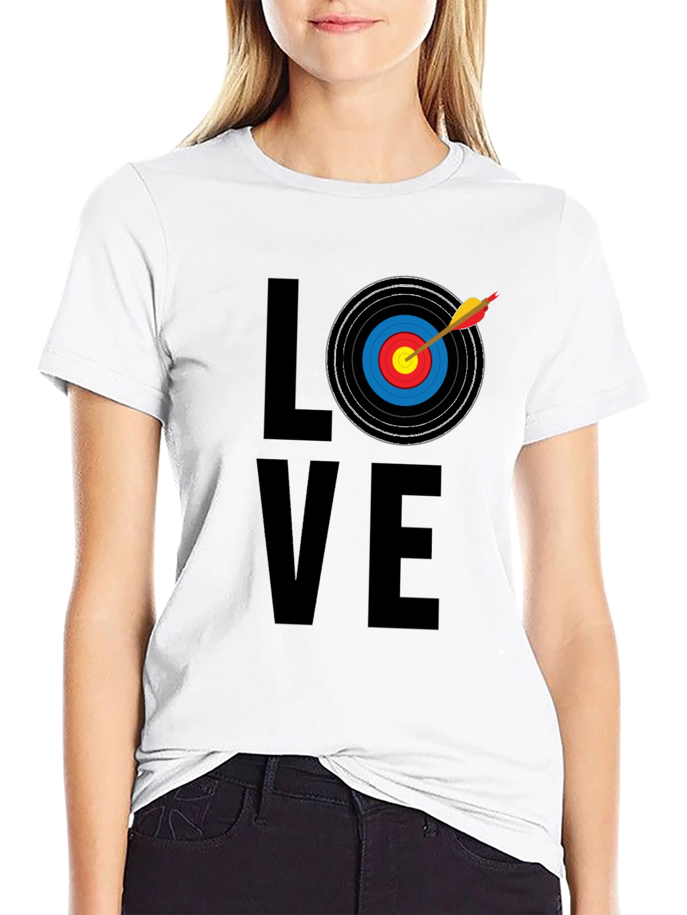 Archery LOVE T-Shirt - Black Graphic Tee