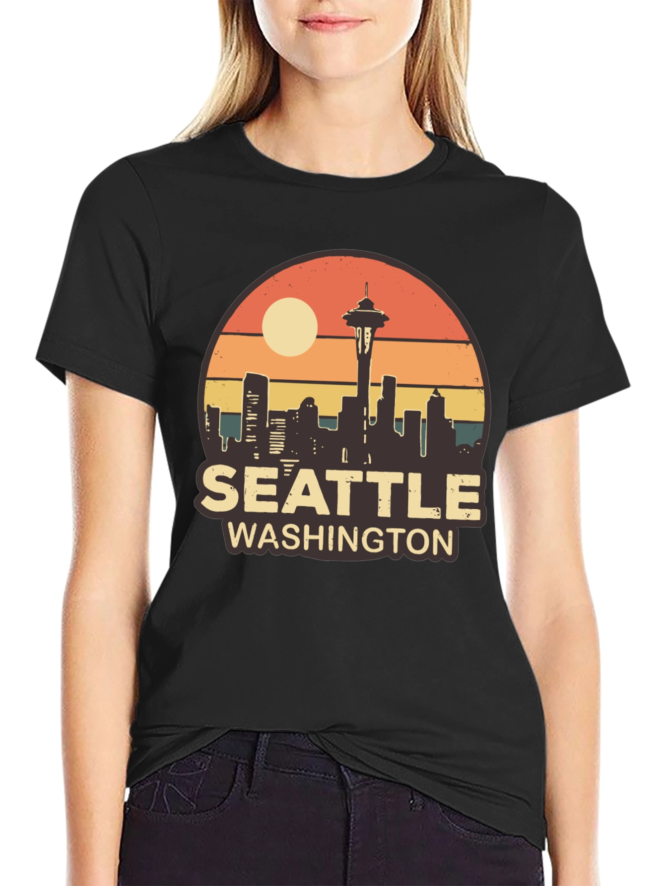 Seattle Washington Skyline T-Shirt