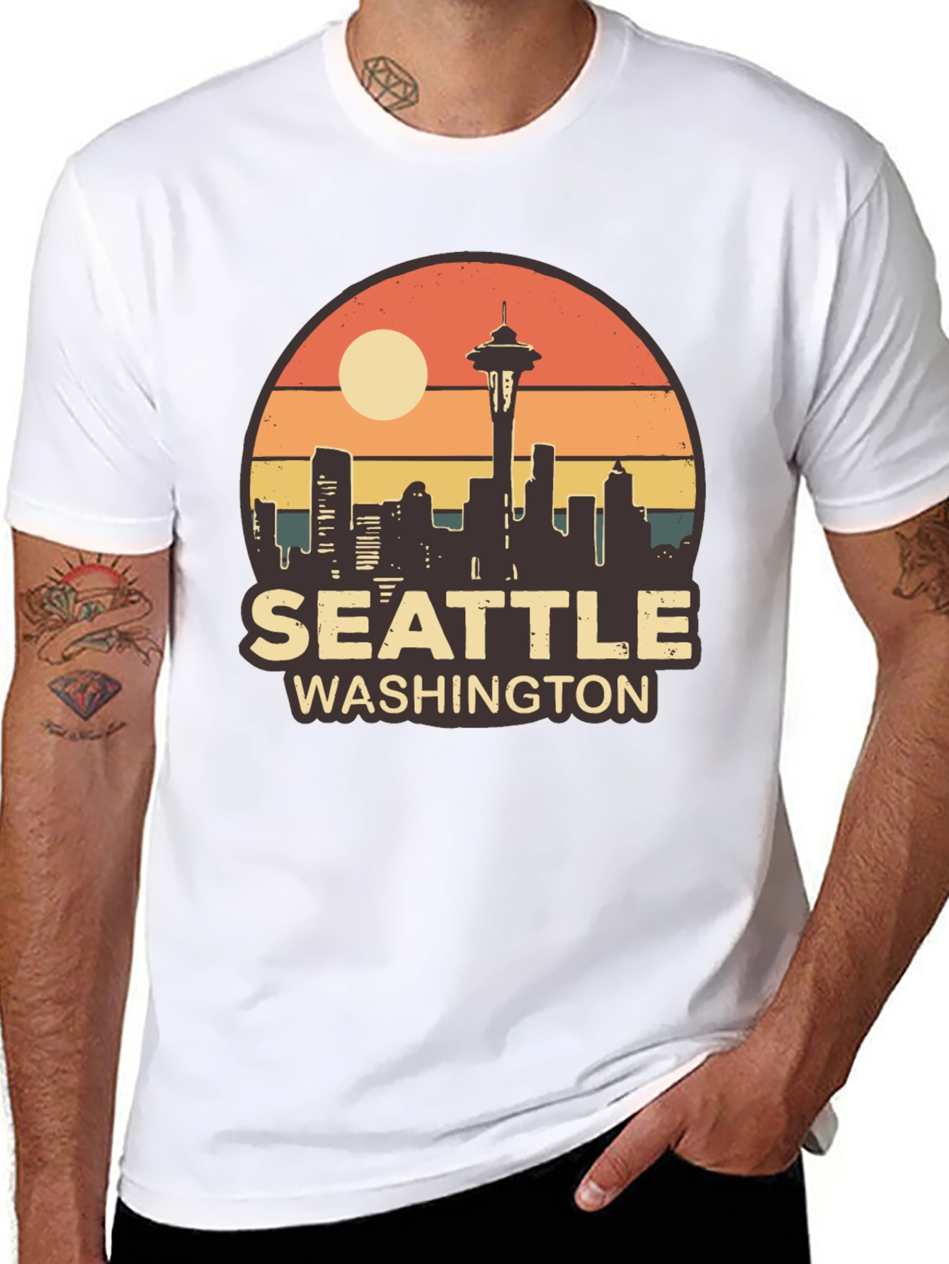 Seattle Washington Skyline T-Shirt